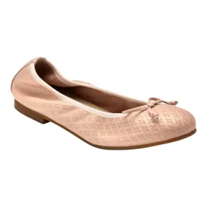 1627 - Pink Soft Leather Flats for Girl by London Kids