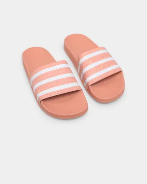 Adidas Adilette Slides Core Ambient Blush / Cloud White