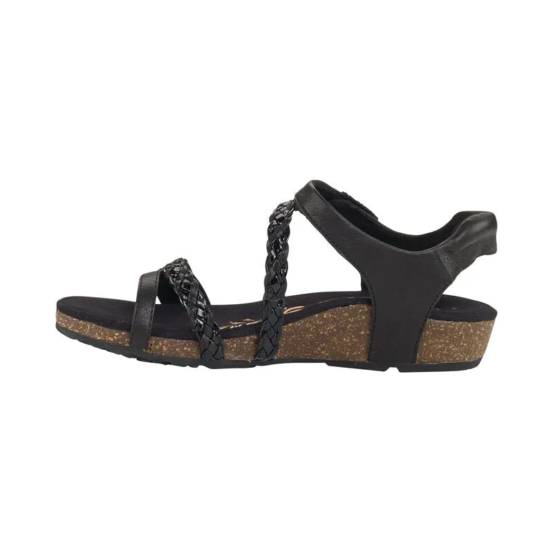 Aetrex Jillian Braided Quarter Strap Sandal Women's