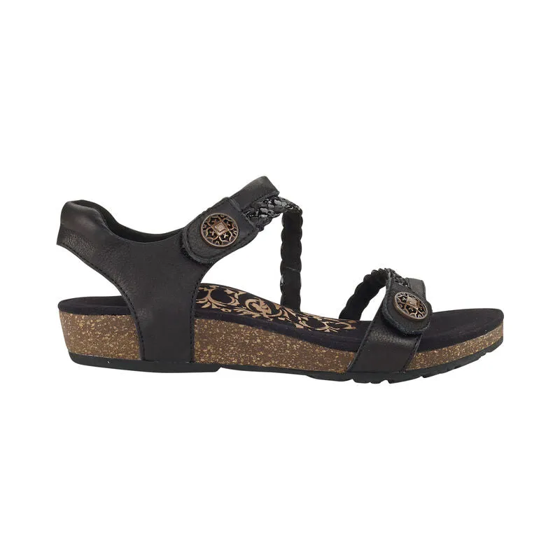 Aetrex Jillian Braided Quarter Strap Sandal Women's