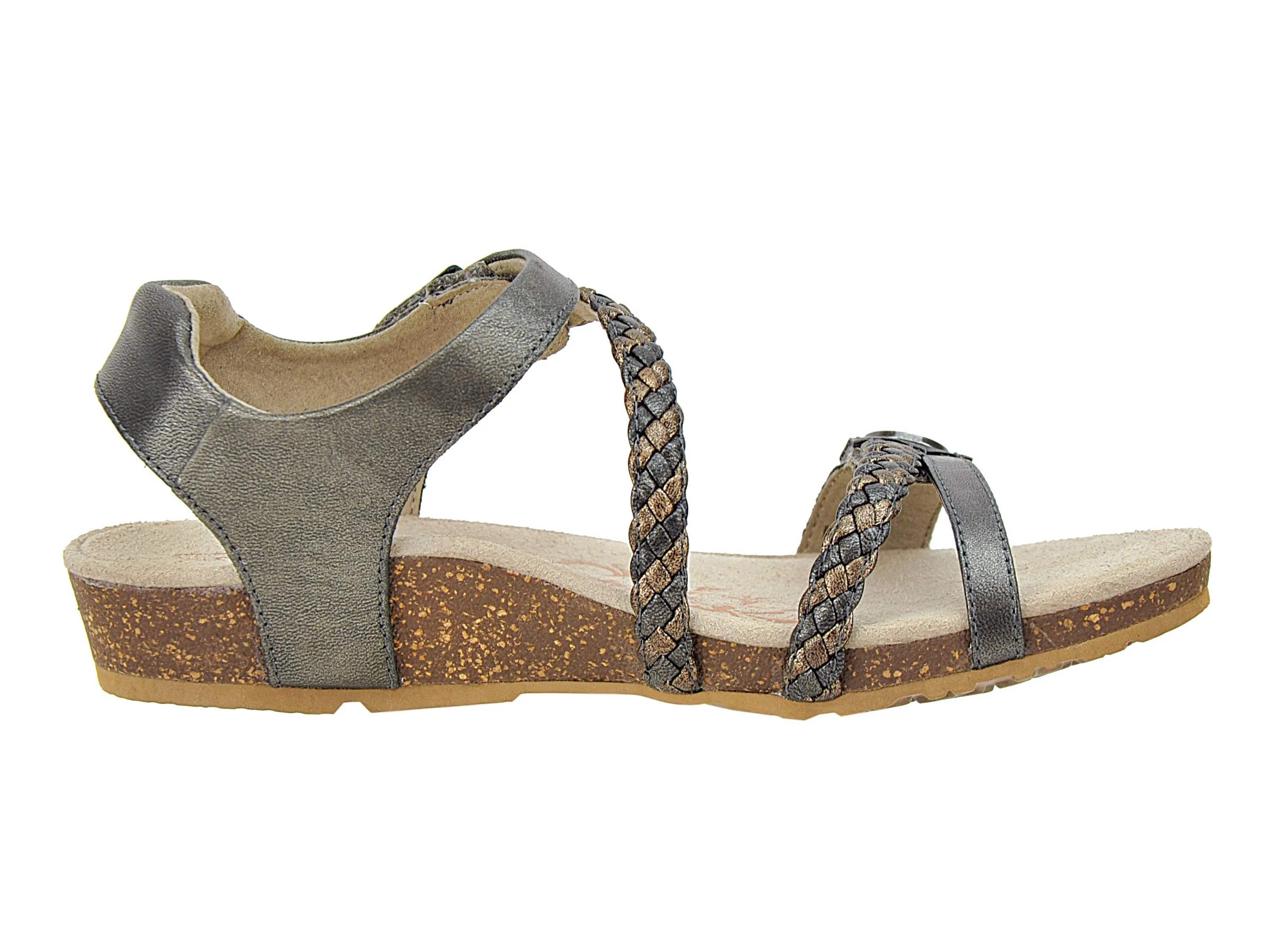 Aetrex Jillian Braided Quarter Strap Sandal Women's