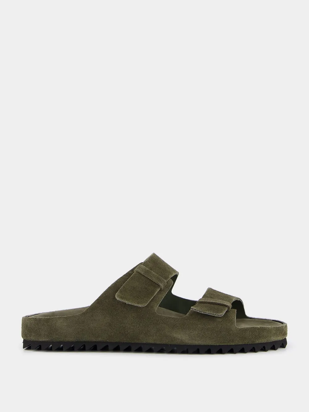 Agorà Green Suede Slides