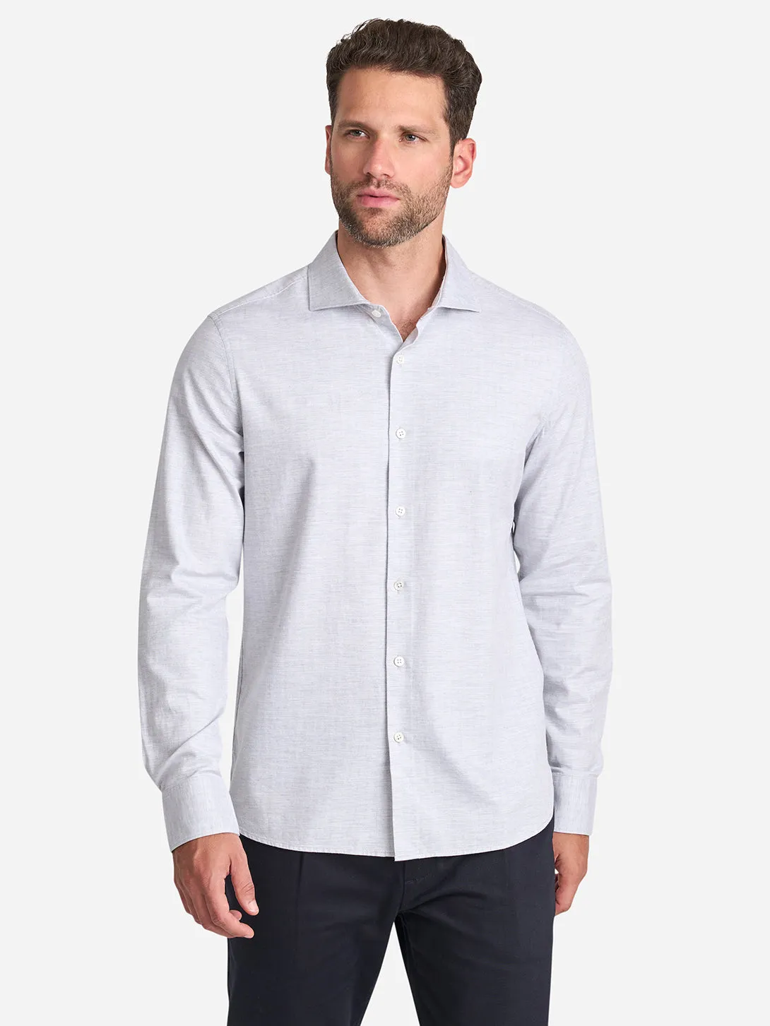 Arthur Heather Herringbone Shirt