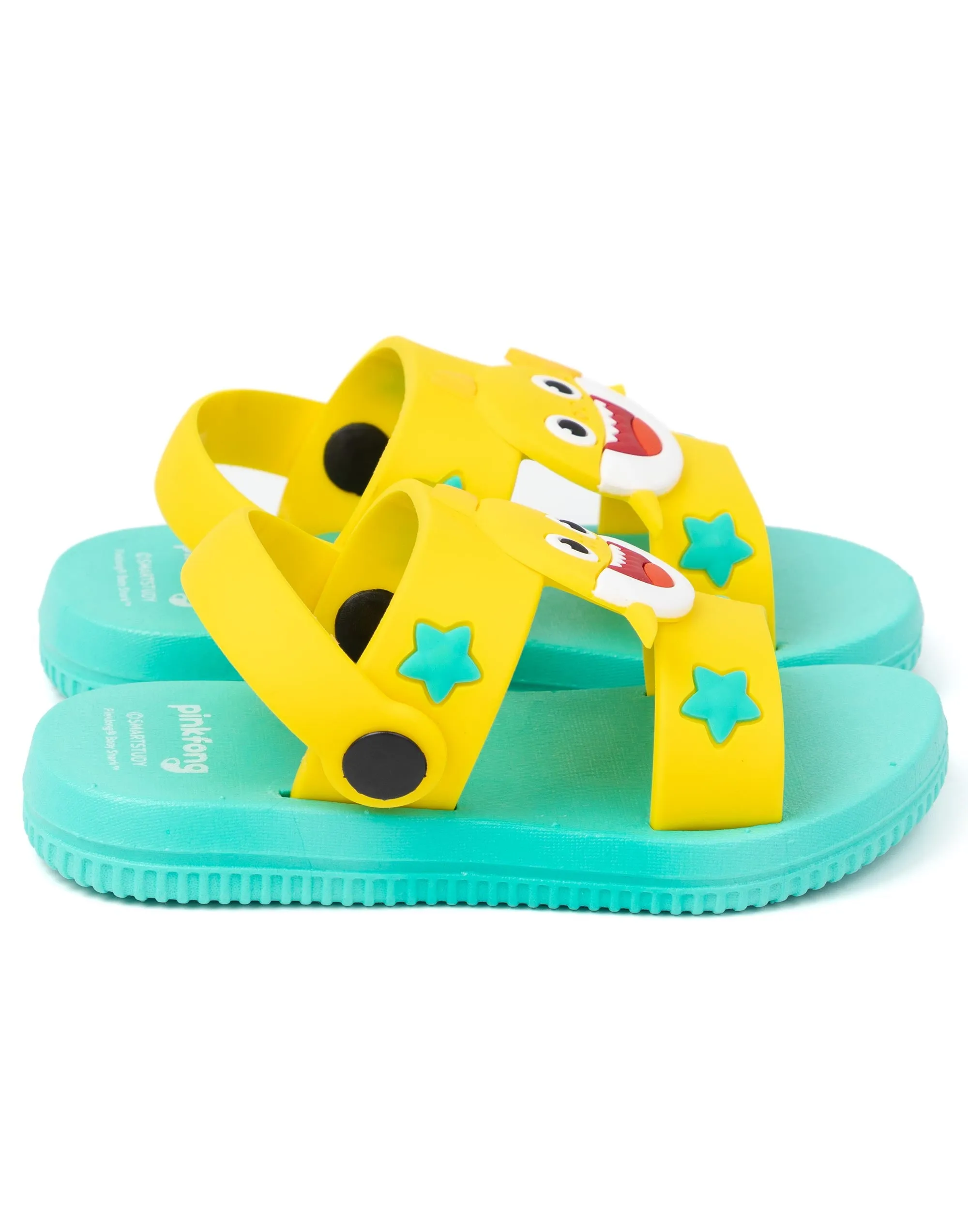 Baby Shark Kids Yellow Summer Slider Sandals