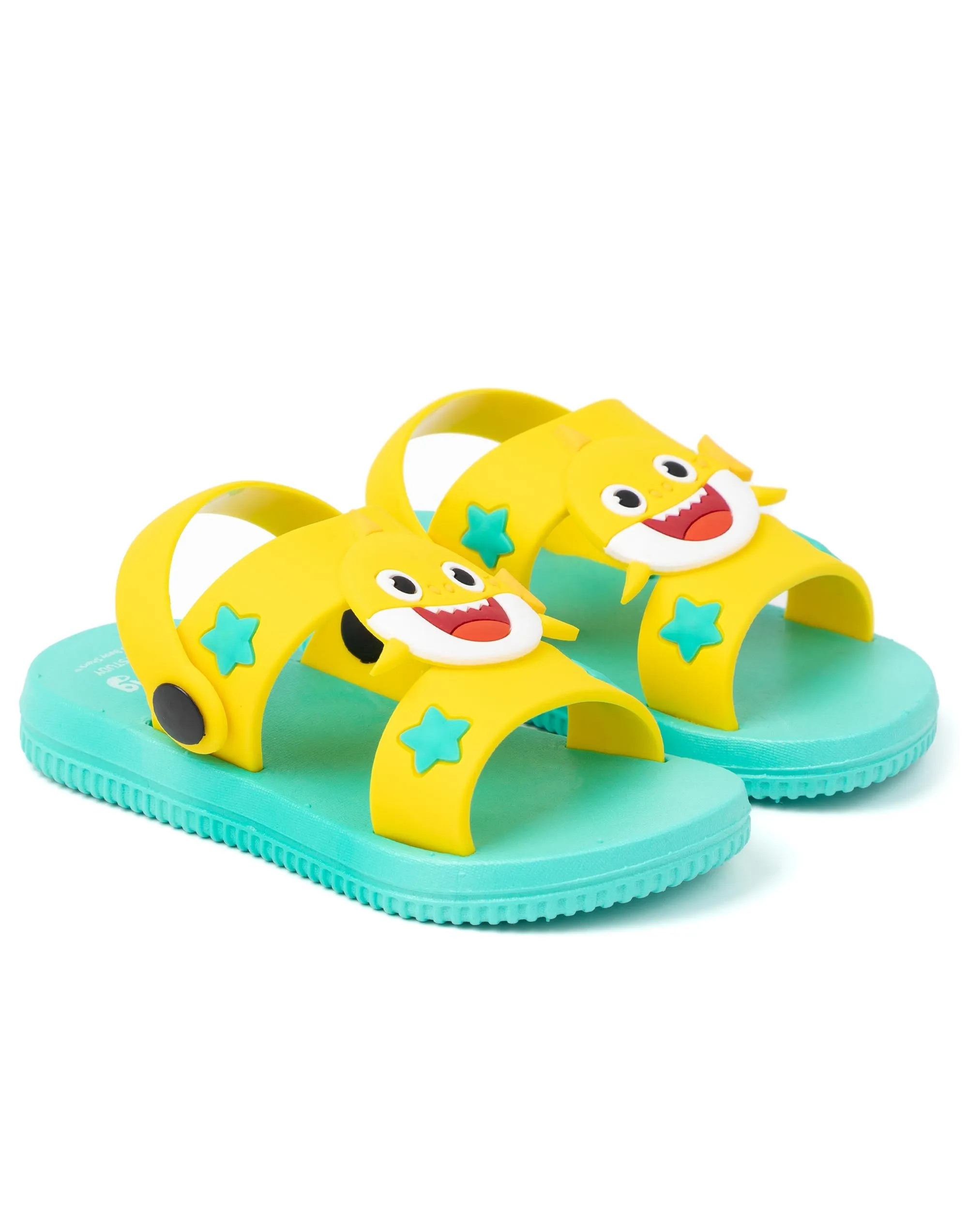 Baby Shark Kids Yellow Summer Slider Sandals