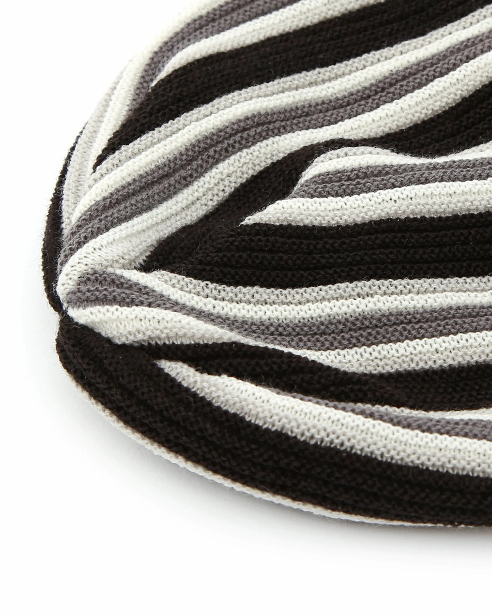 BEANIE / VERTICAL STRIPE / BLACK