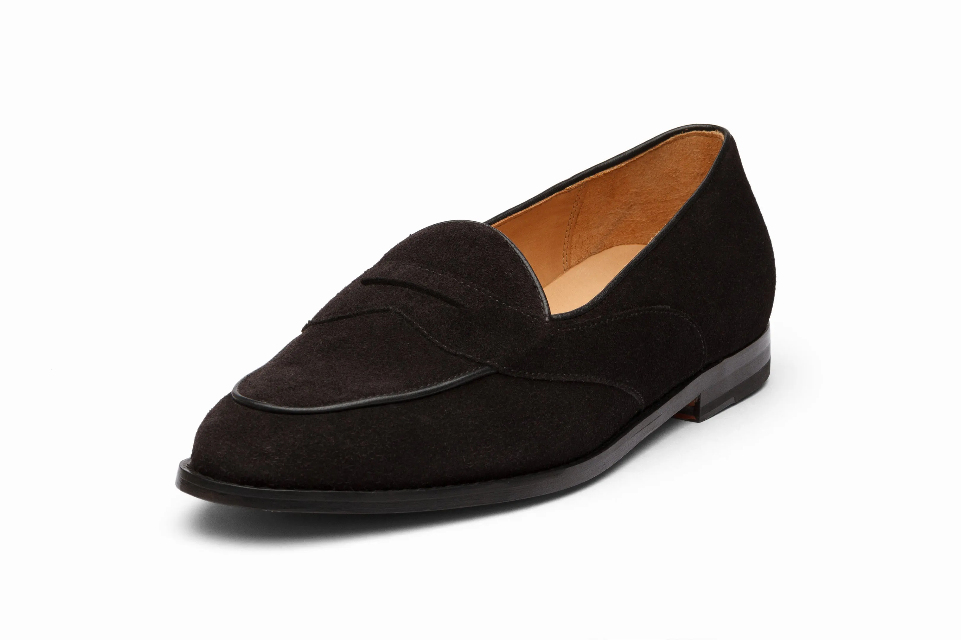 Belgian Loafers - Black Suede