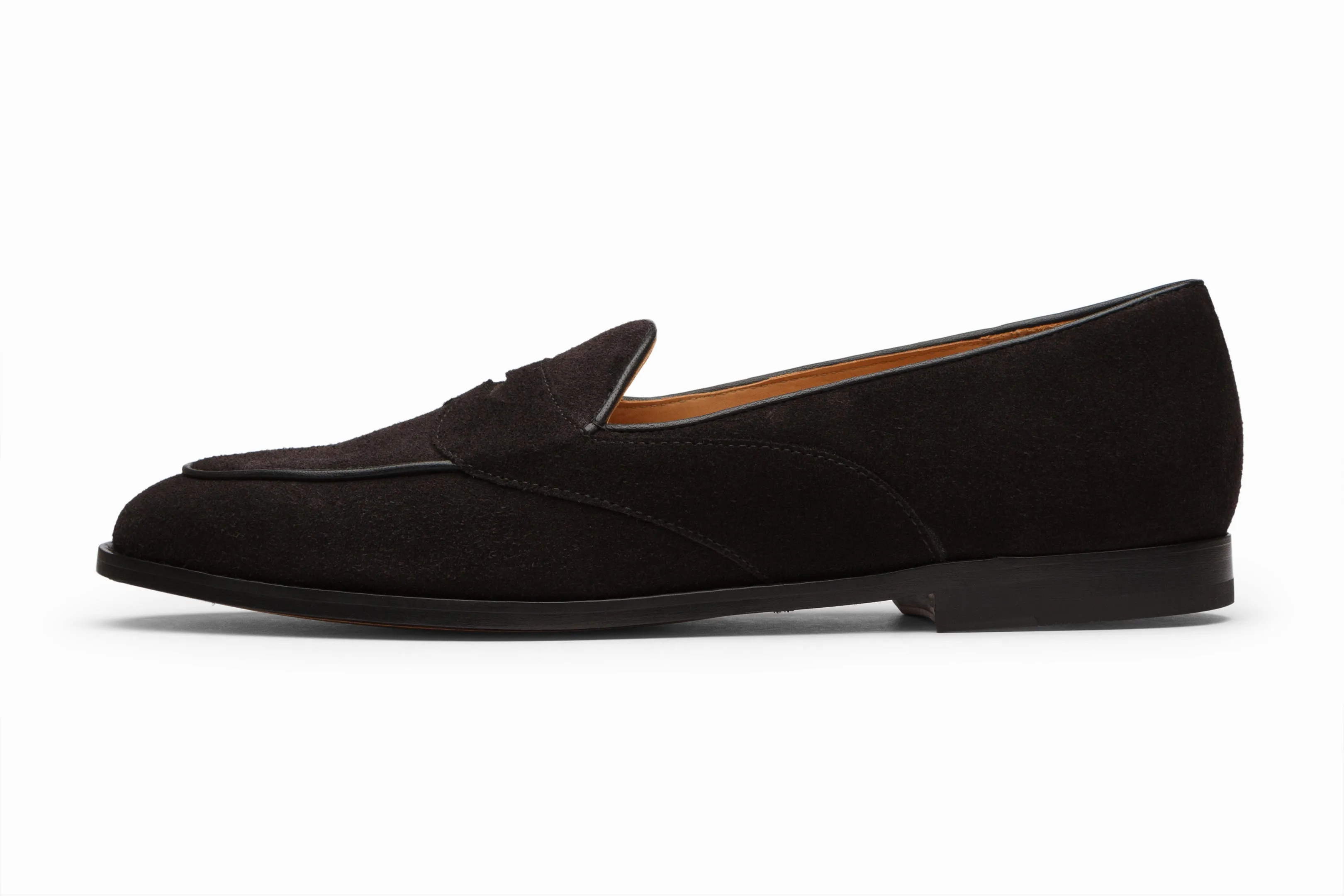 Belgian Loafers - Black Suede