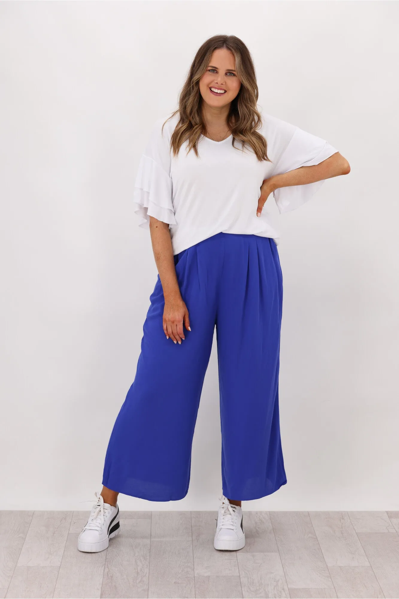 Betty Basics Olympia Pant Deco Blue