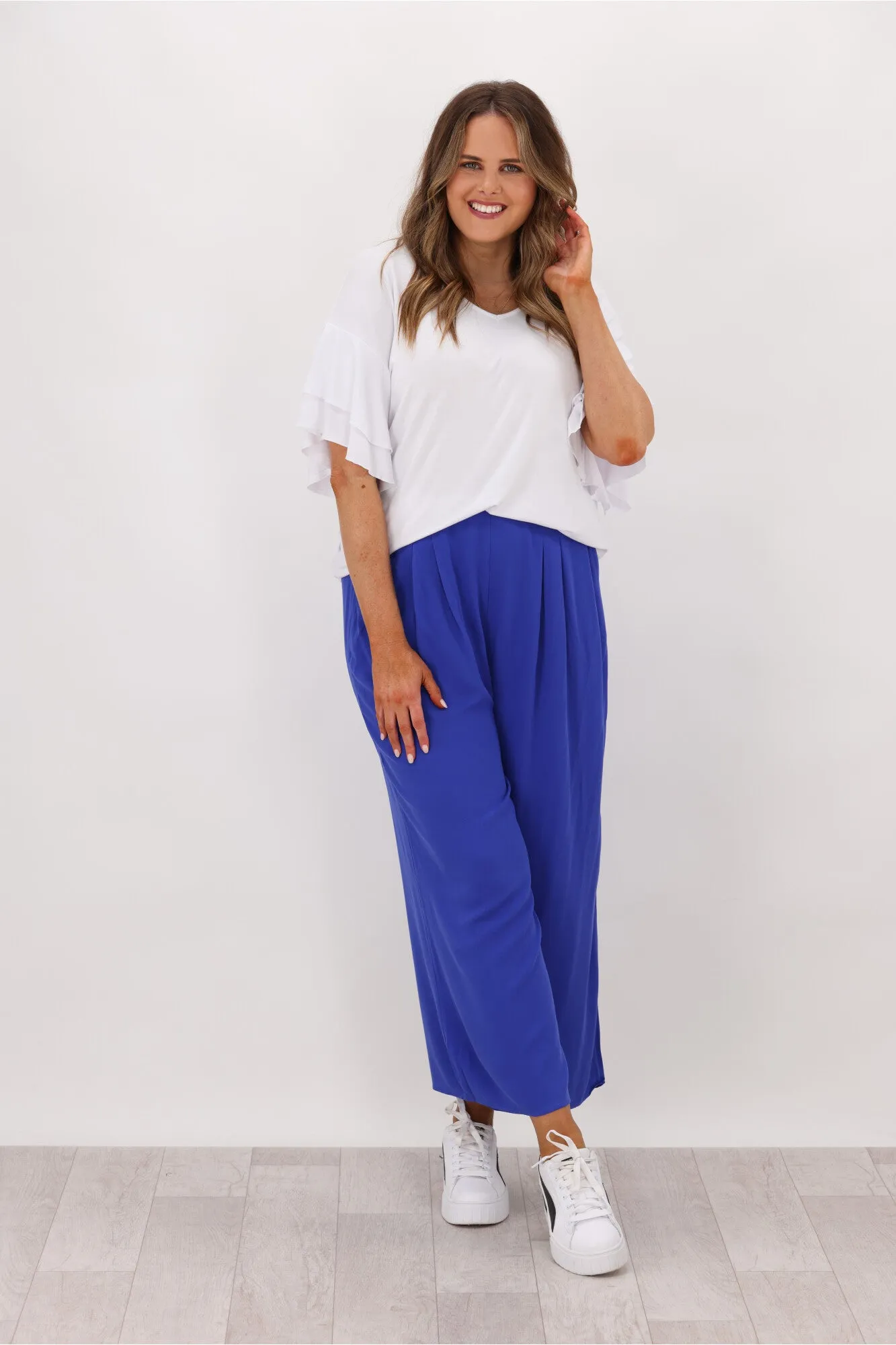 Betty Basics Olympia Pant Deco Blue