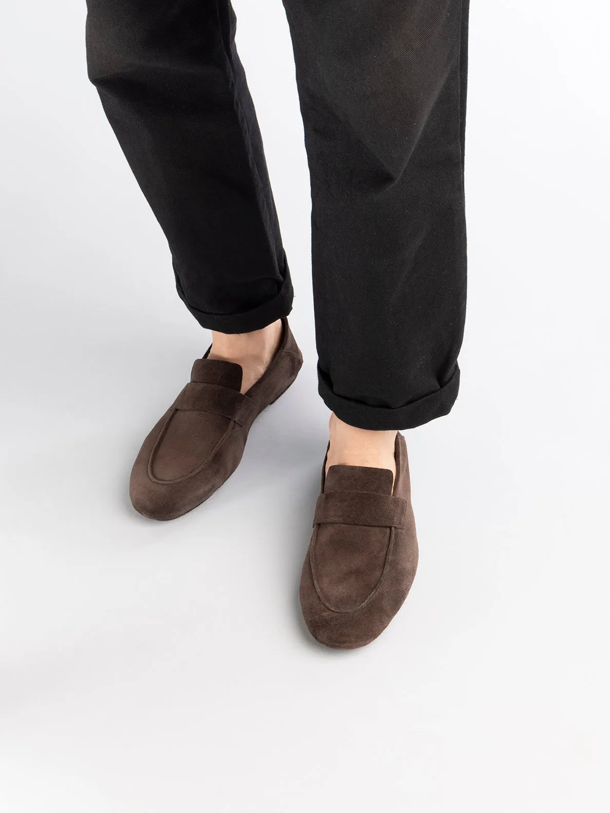 C-SIDE 001 - Taupe Suede Loafers