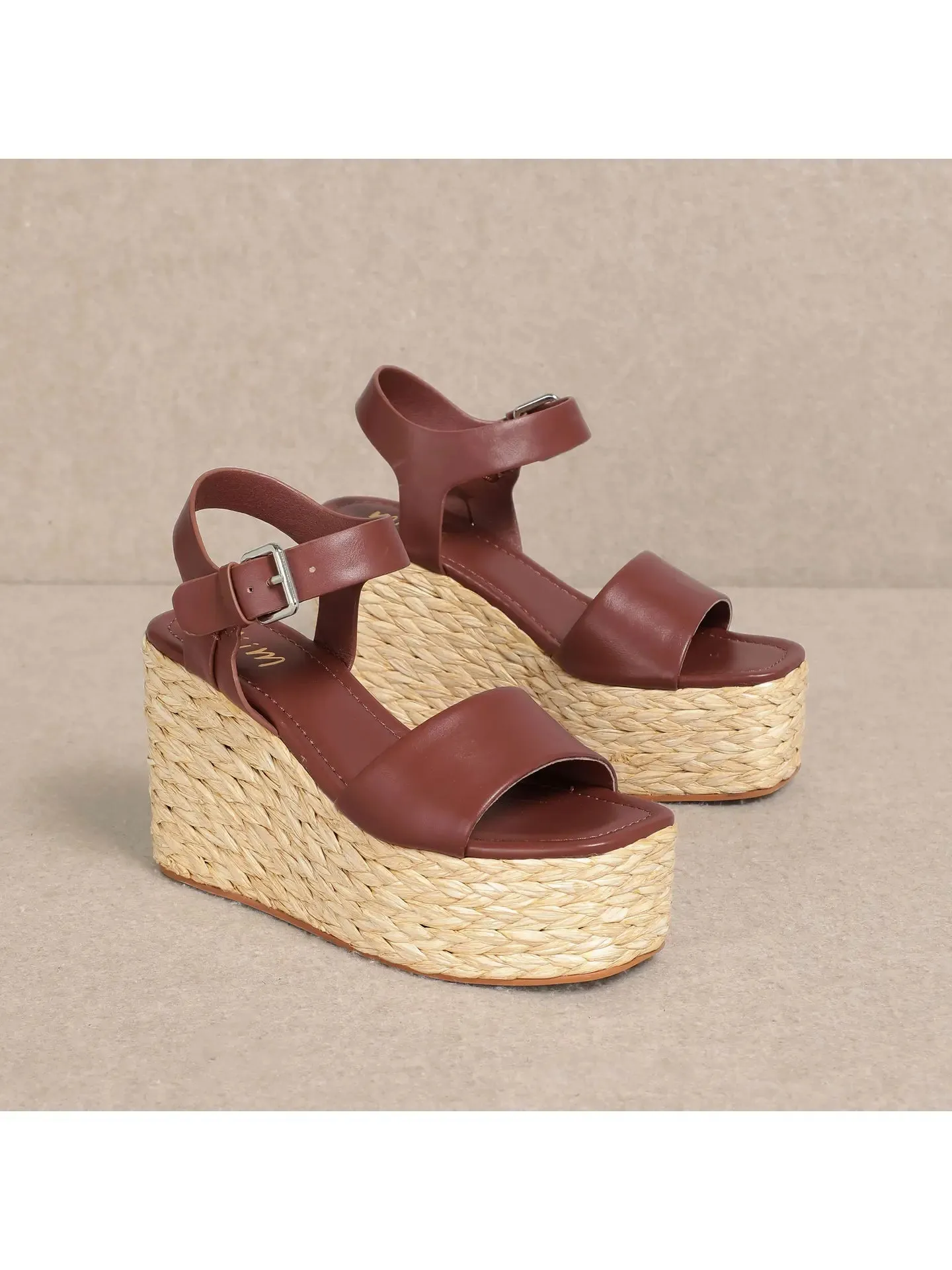 Canes Classic Brown Wedge Sandal