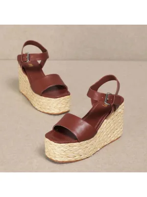 Canes Classic Brown Wedge Sandal