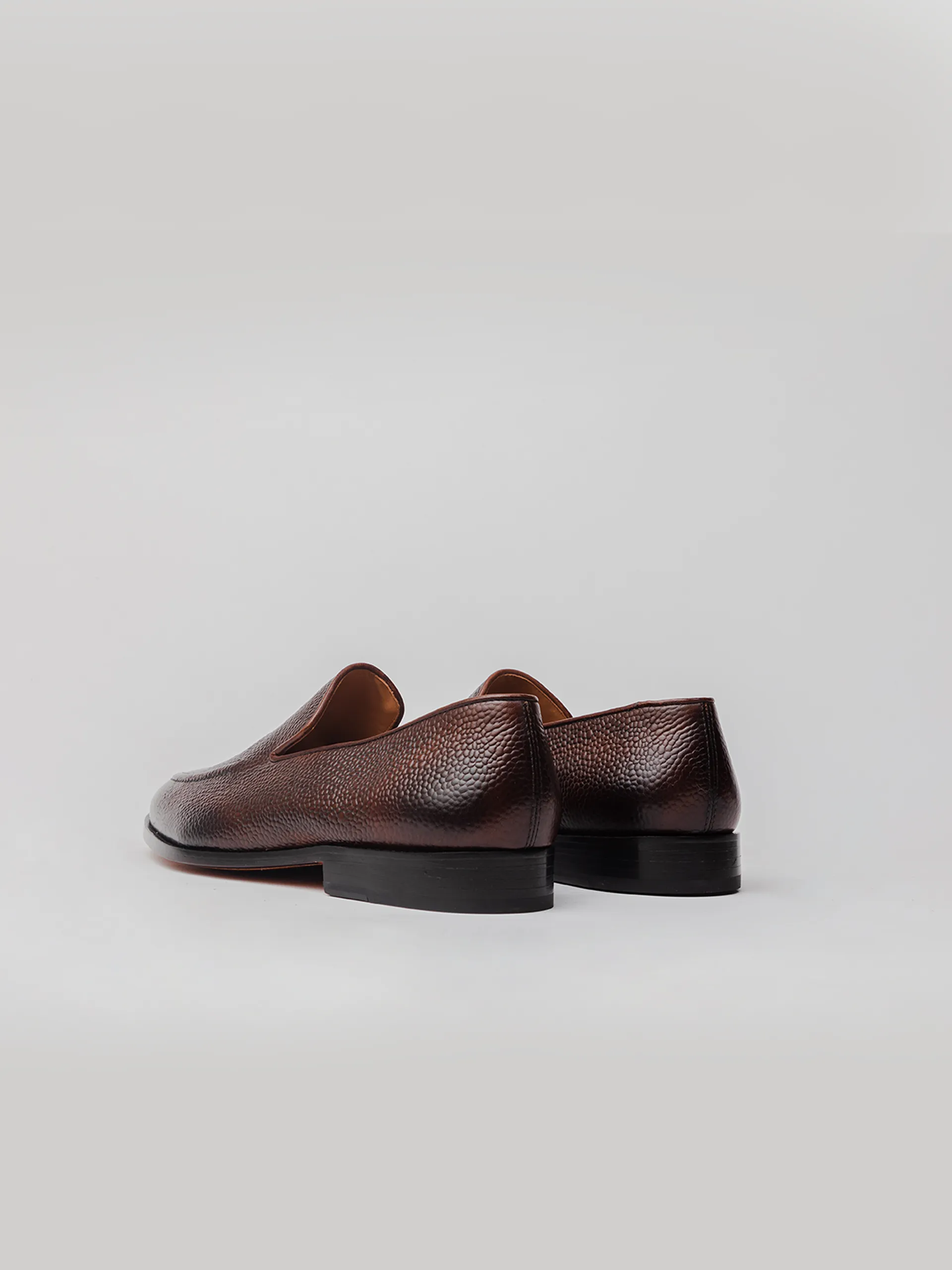 Carter Loafer - Dark Brown Grain