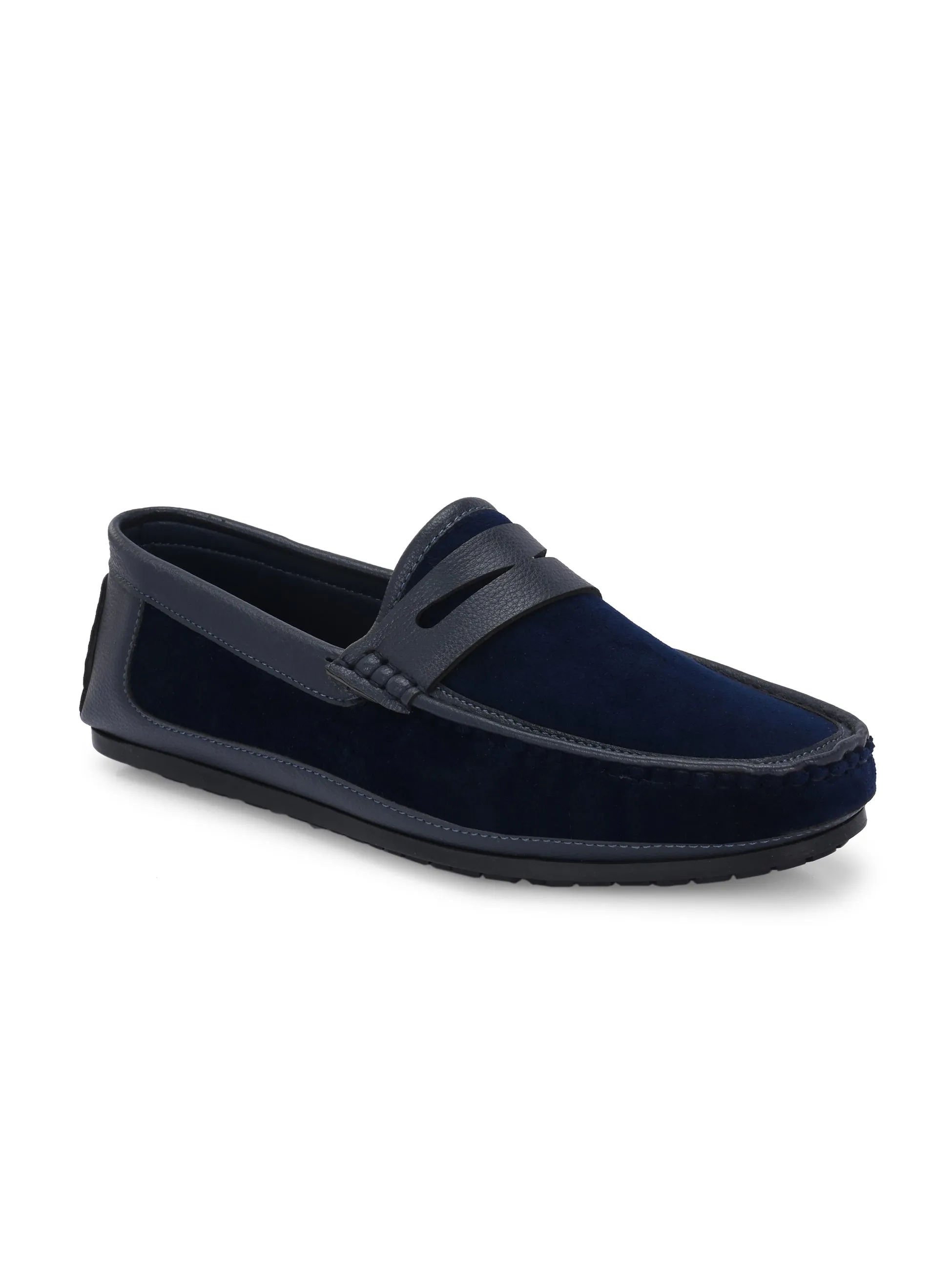 Cassio Blue Driving Loafers