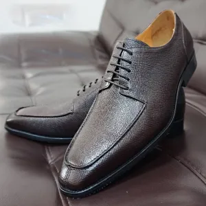 Classic Genuine Leather Pointed Toe Derby Shoes