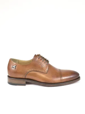 Cognac Cap Toe Brogue