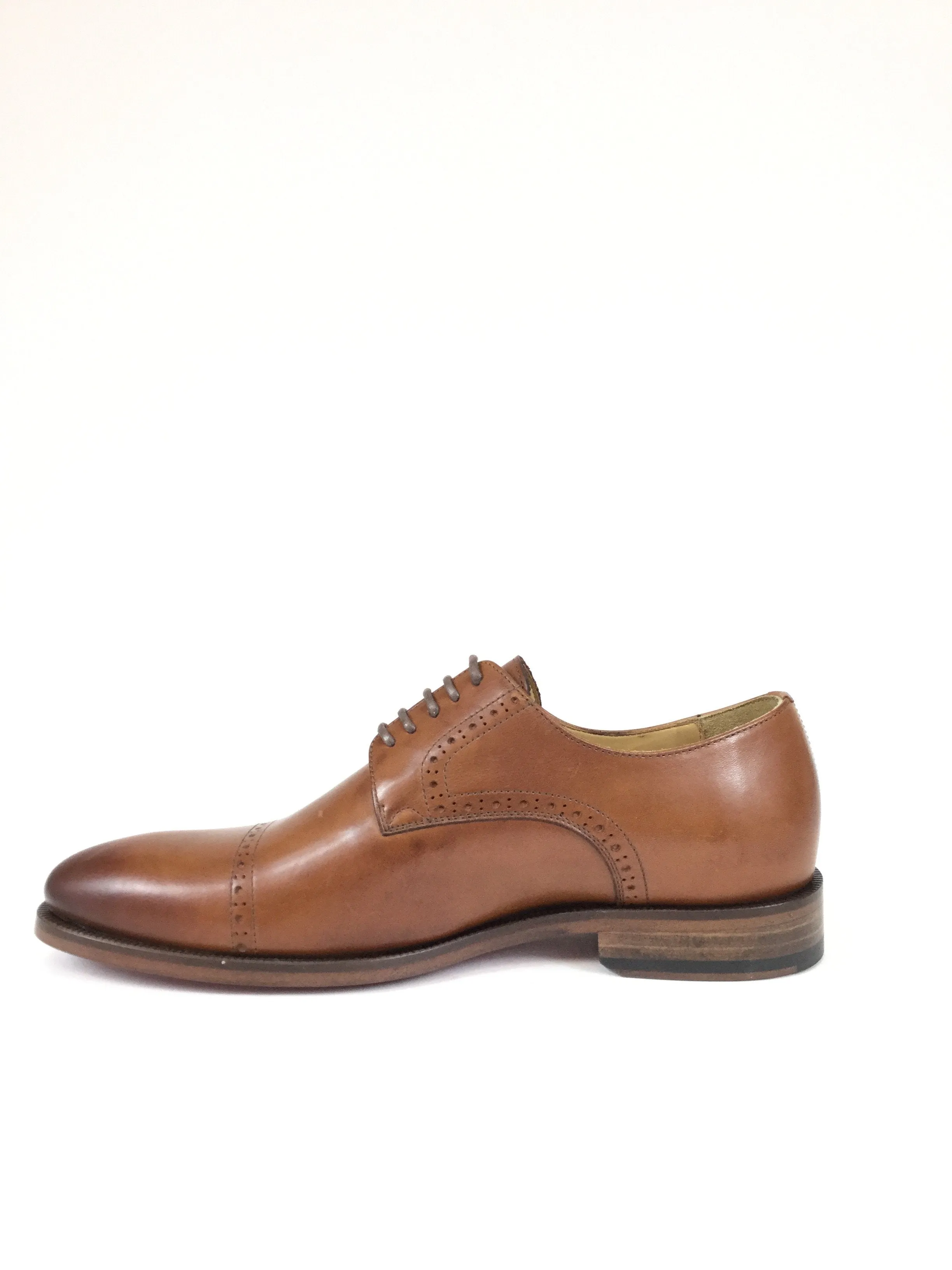 Cognac Cap Toe Brogue