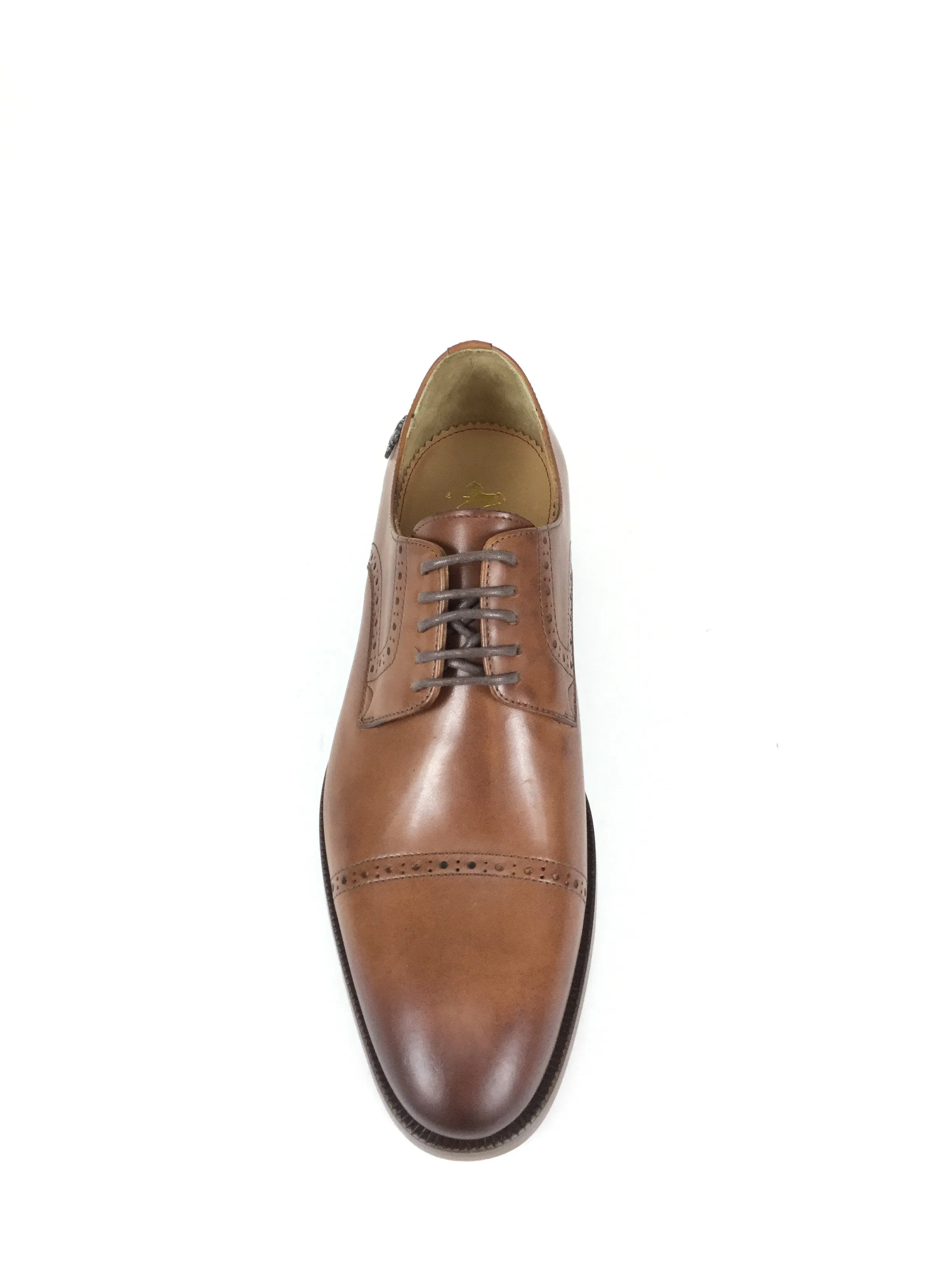 Cognac Cap Toe Brogue