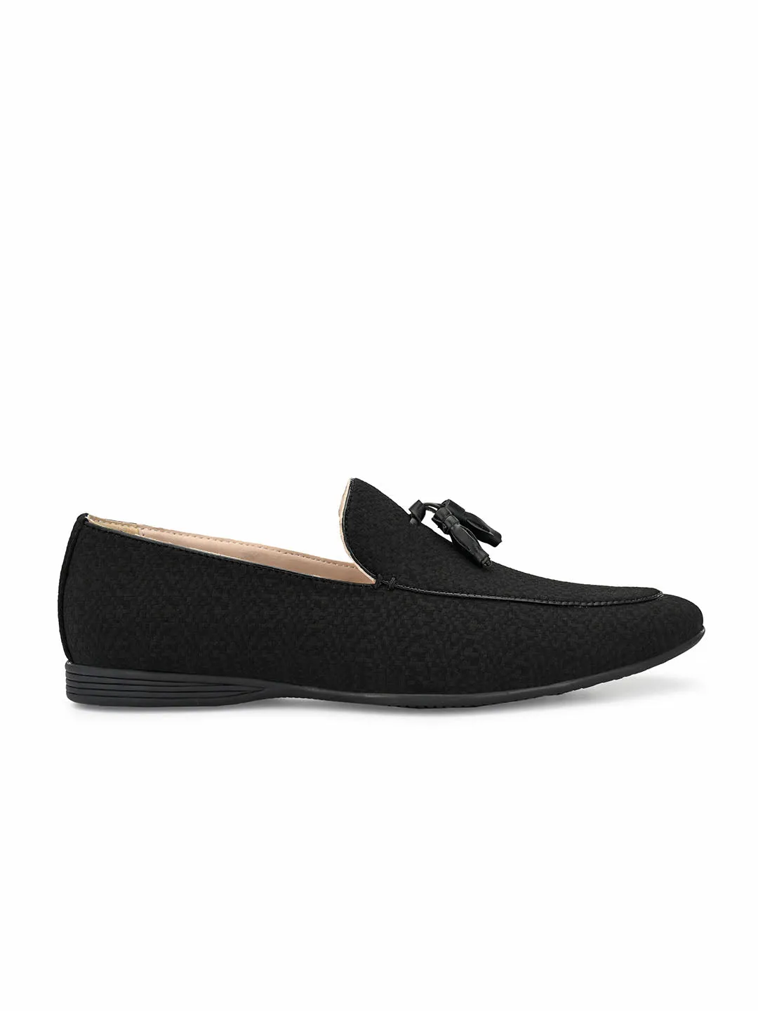 Dan Black Tassel Loafers