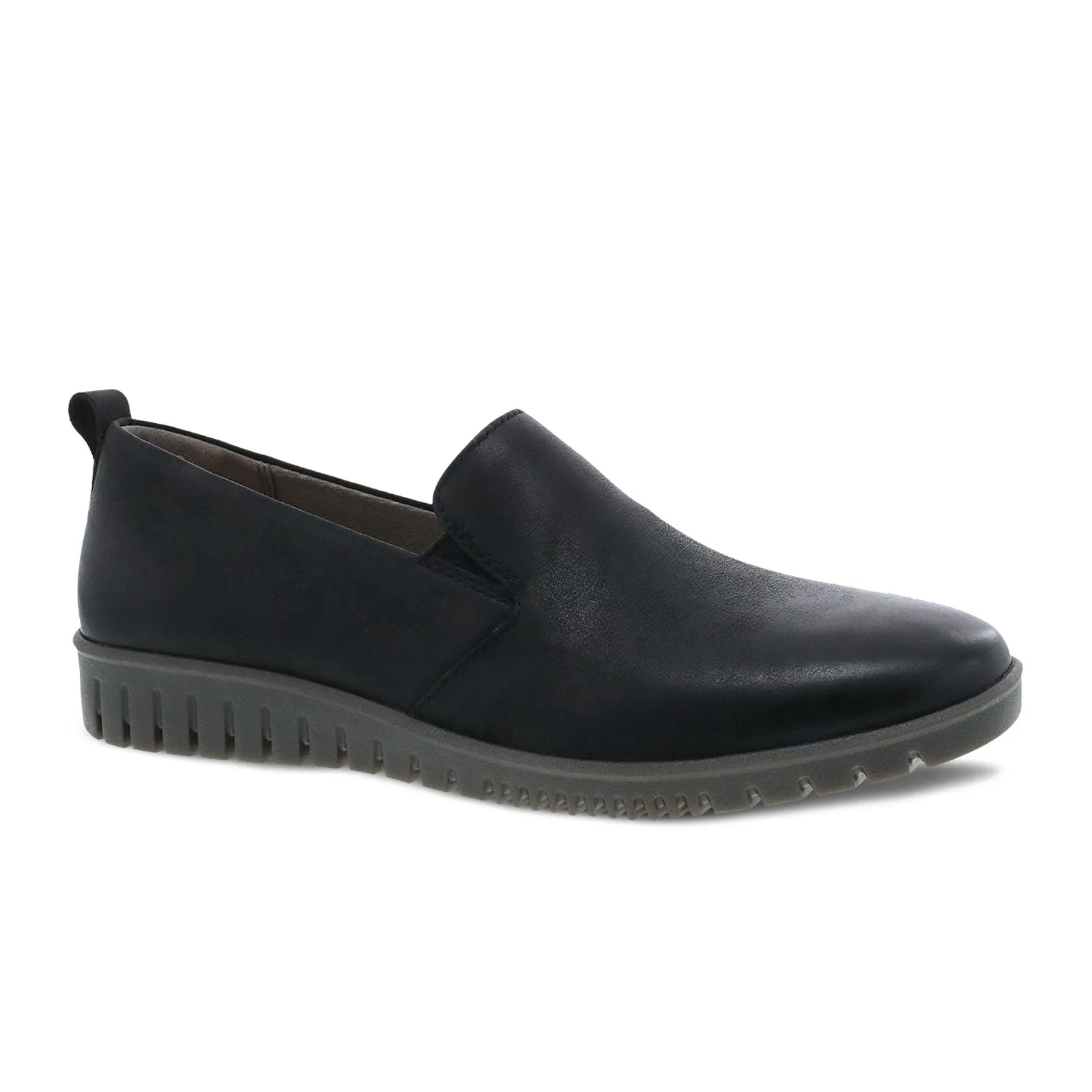 Dansko Linley Slip On (Women) - Black Burnished Calf