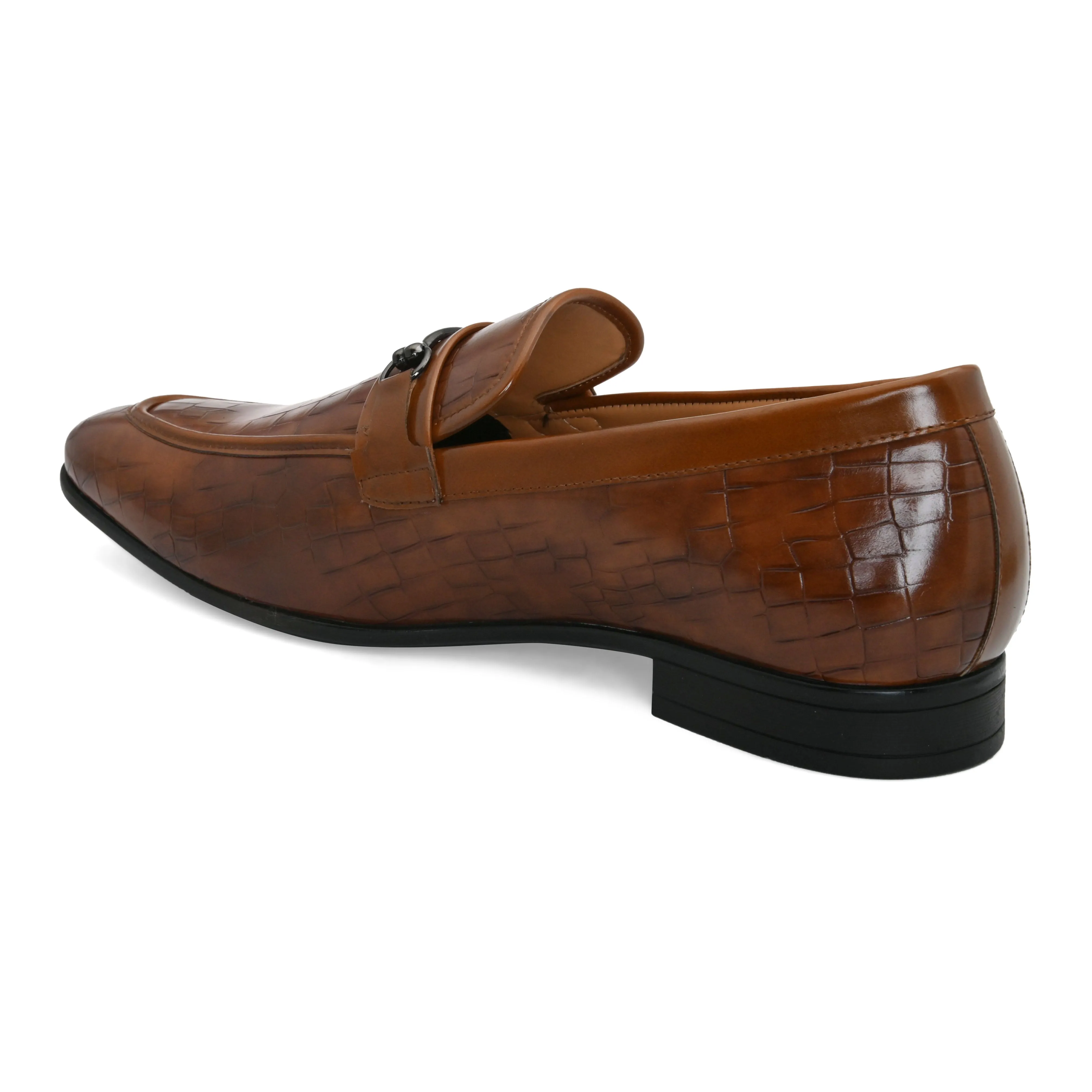 Dawn Tan Buckle Loafers