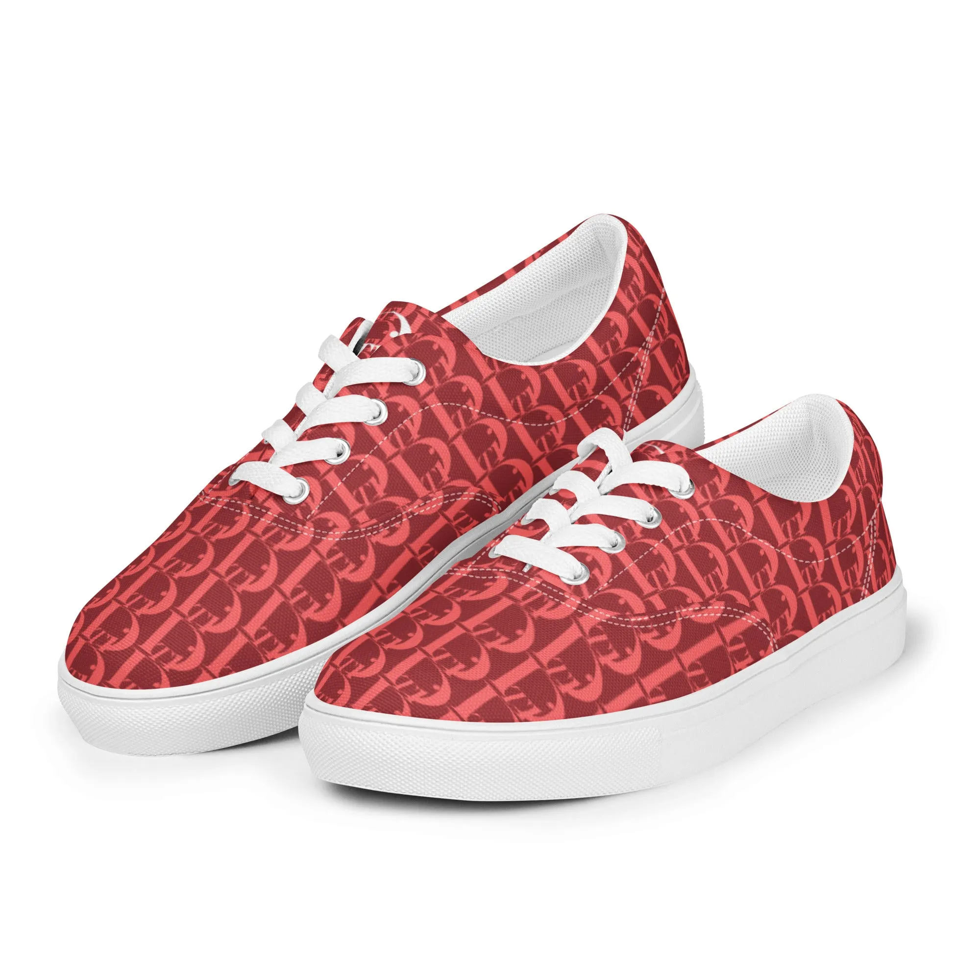 Descendants of the Island Strawberry Coral Men’s lace-up canvas shoes