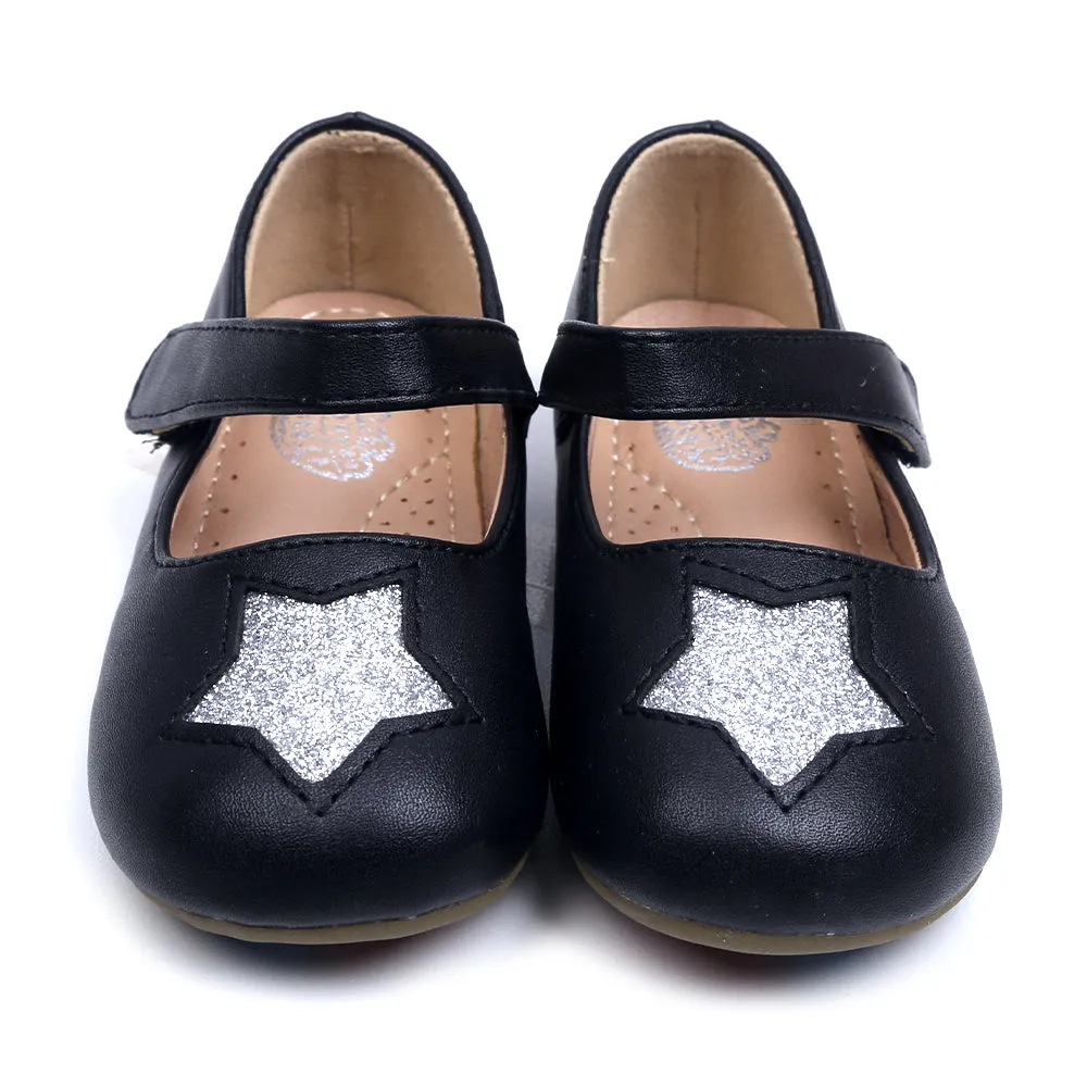 Fancy Star Pumps For Girls - Black (2020-41)