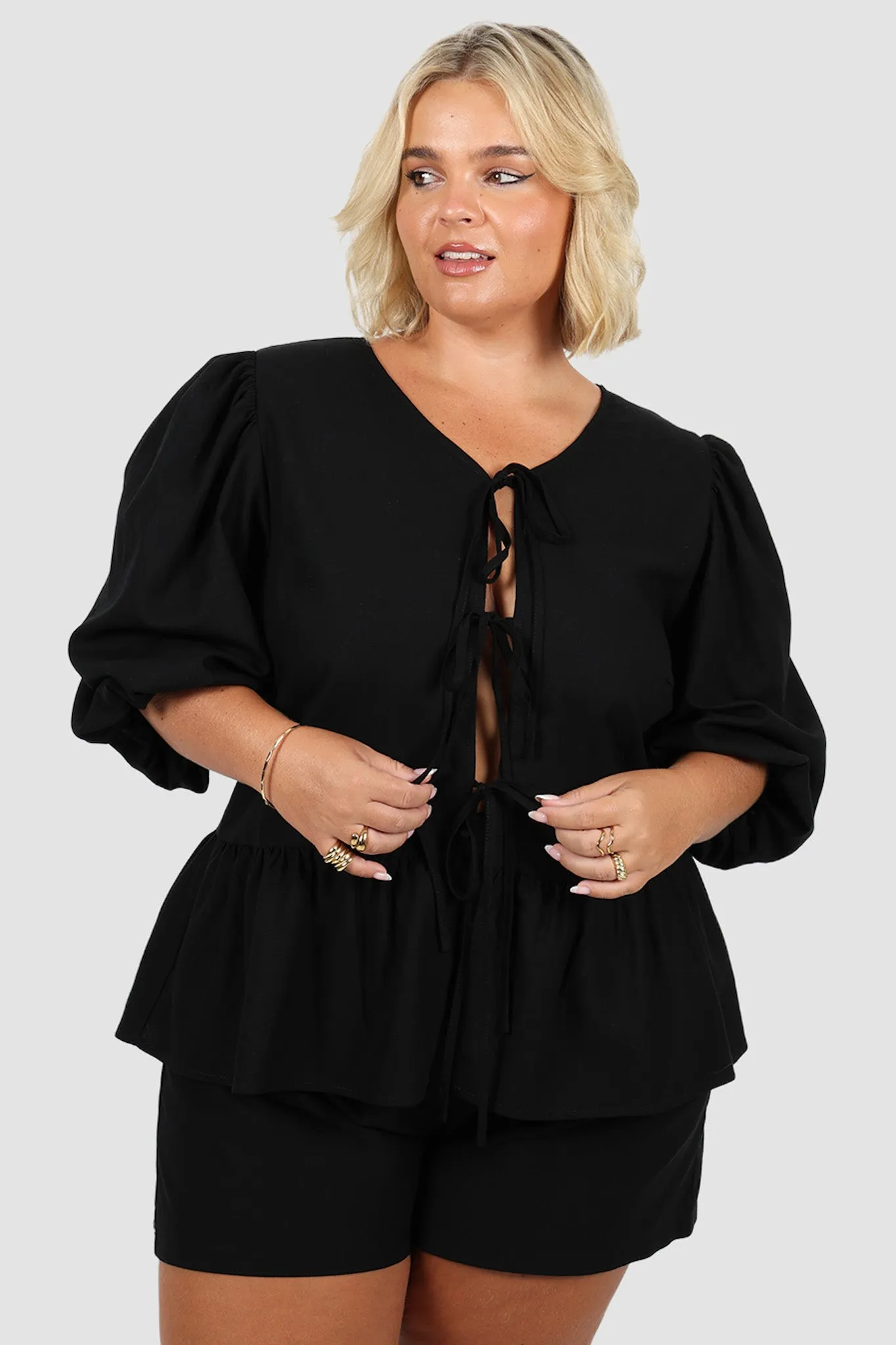 FAWN TOP BLACK