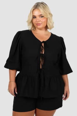 FAWN TOP BLACK