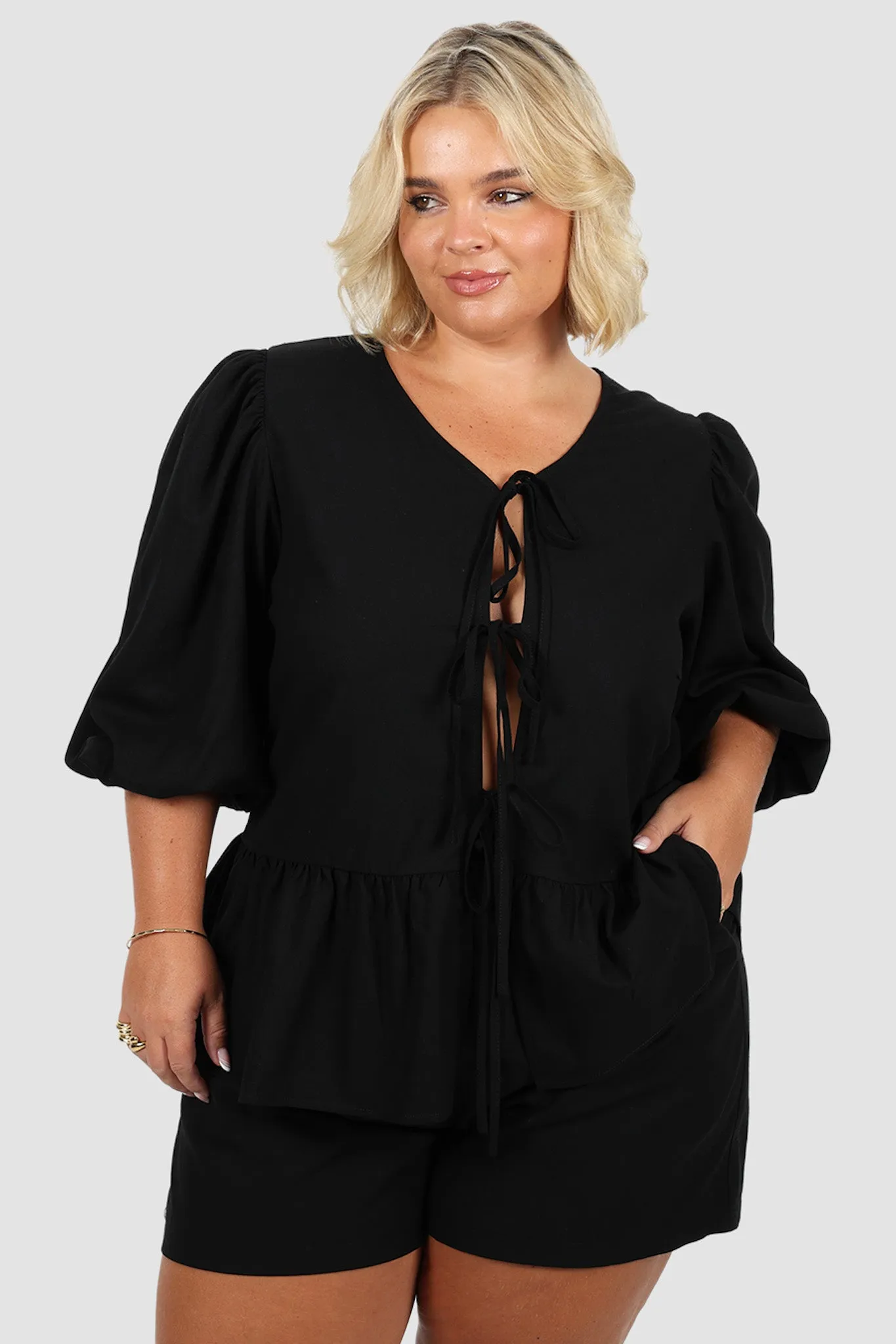 FAWN TOP BLACK