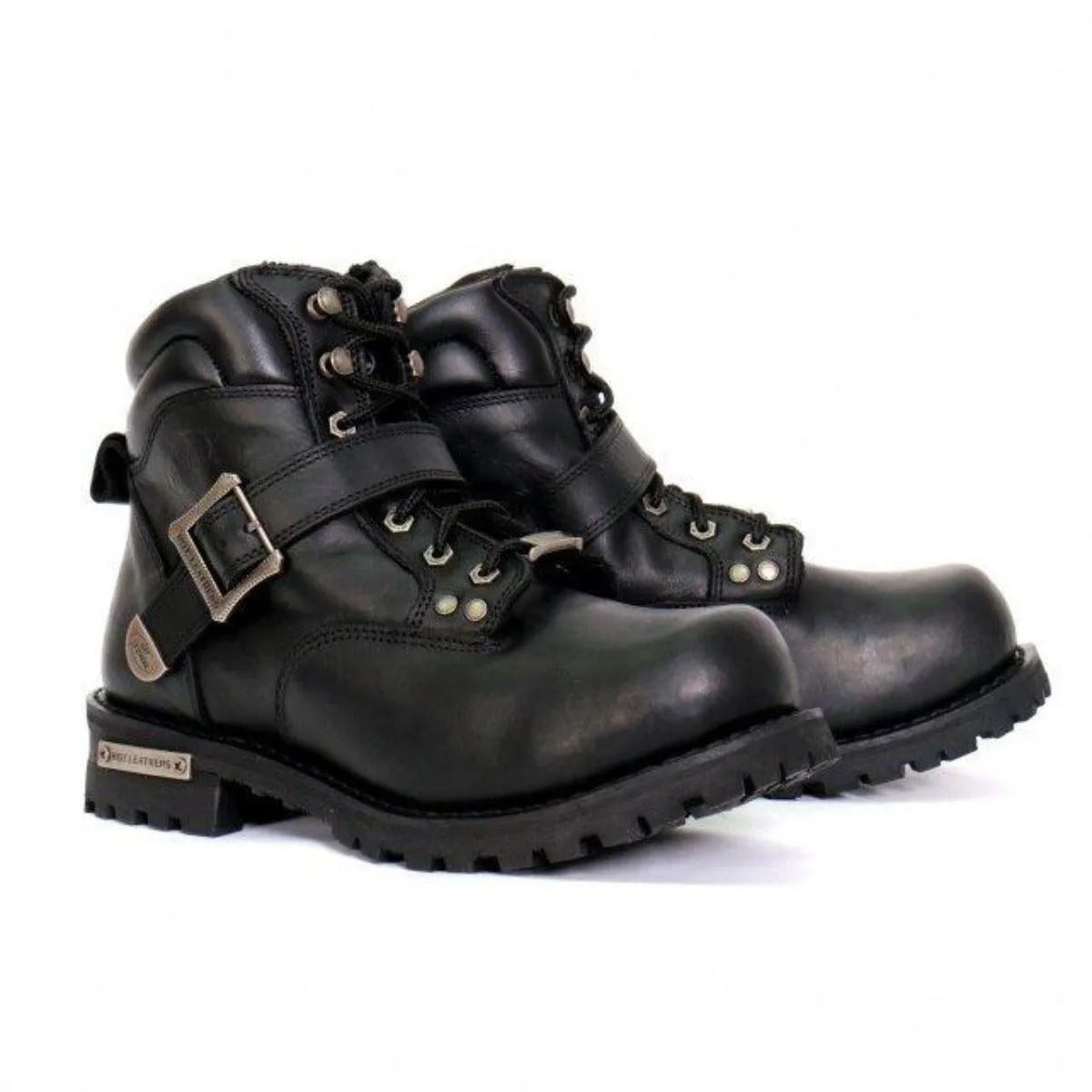 Hot Leathers Men's 6" Logger Boots With Buckle