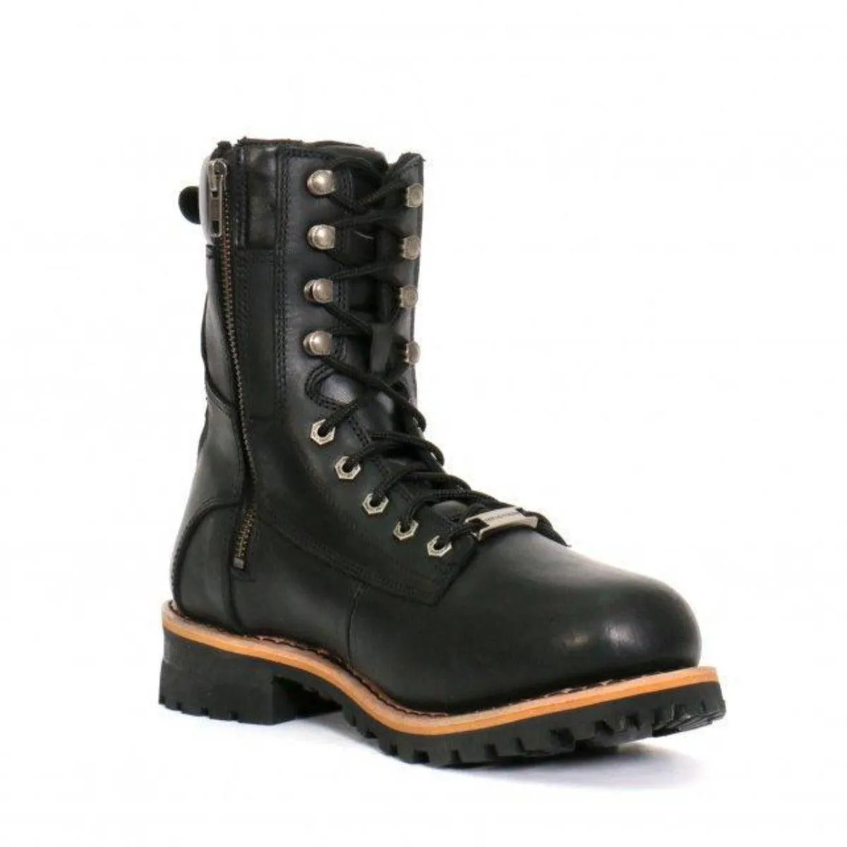 Hot Leathers Men's 8" Two-Tone Logger Boots