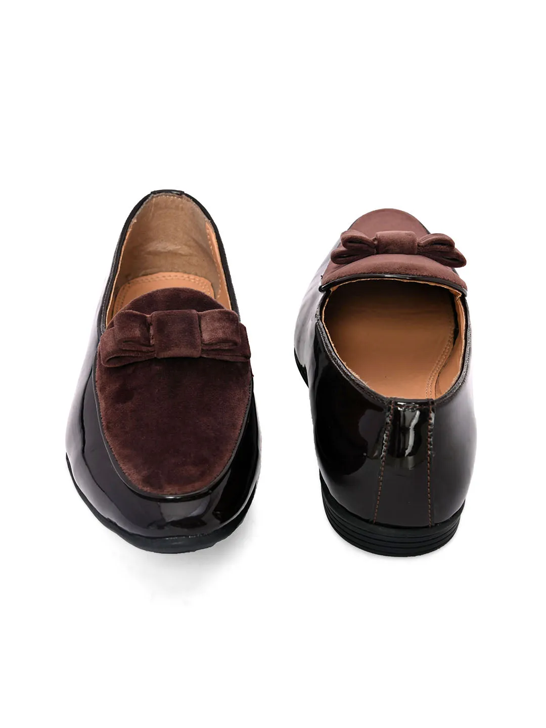 Icon Brown Formal Patent Loafers