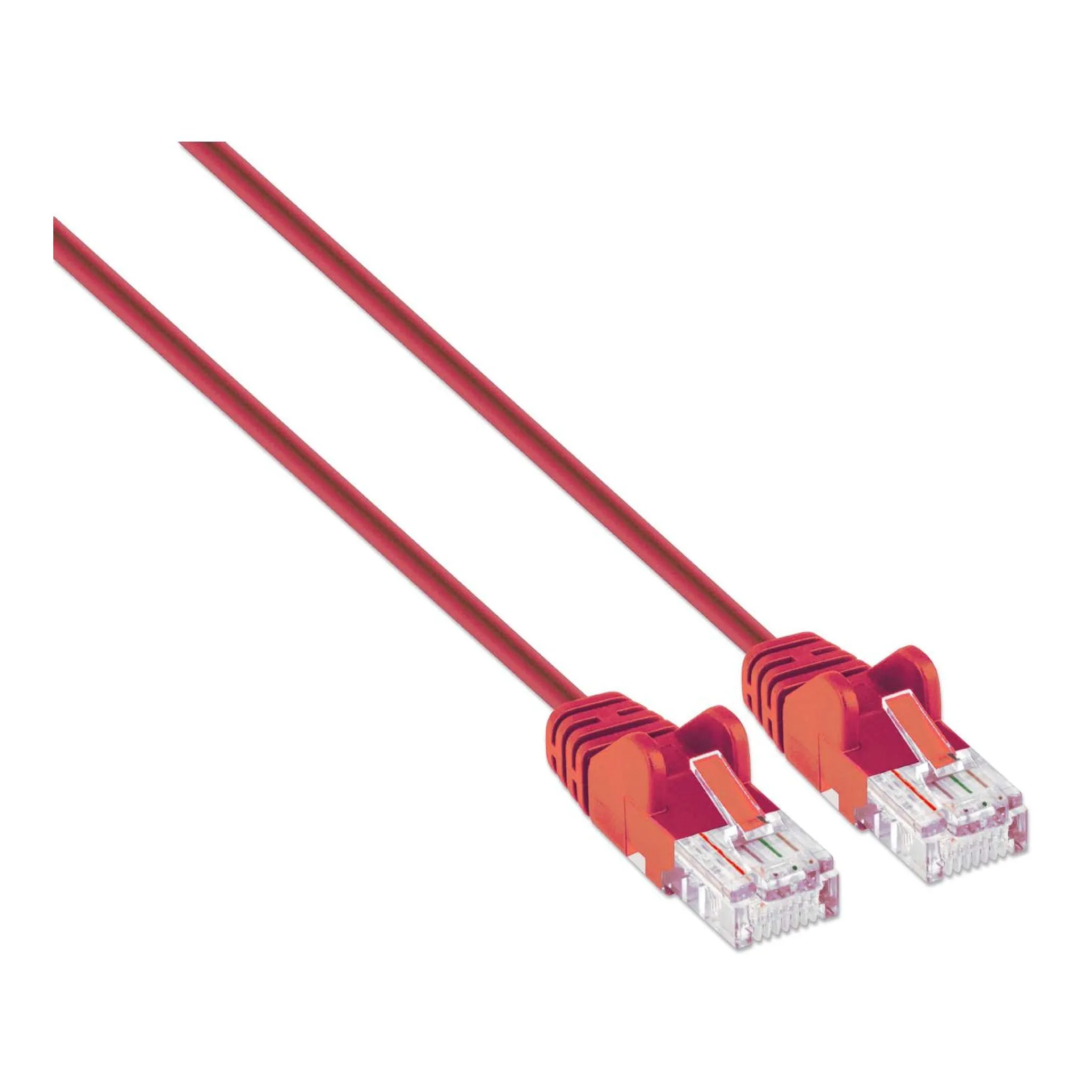 Intellinet 744157 1.5ft CAT6 U/UTP Slim RJ45 Network Patch Cable - Red