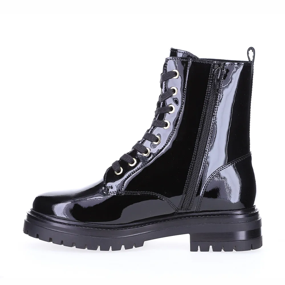 LE SANSA COOLIE BLACK PATENT