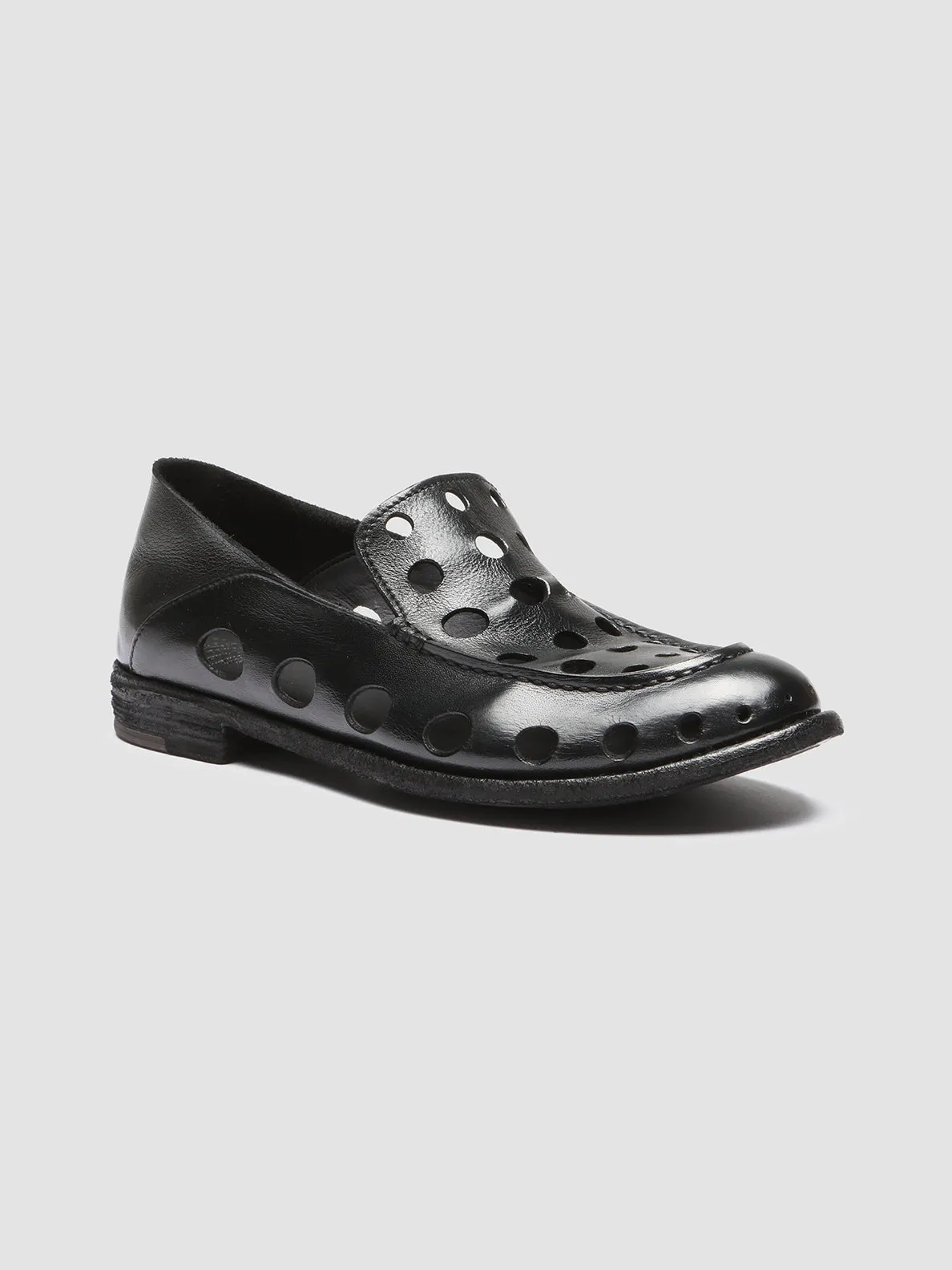 LEXIKON 542 - Black Leather Loafers