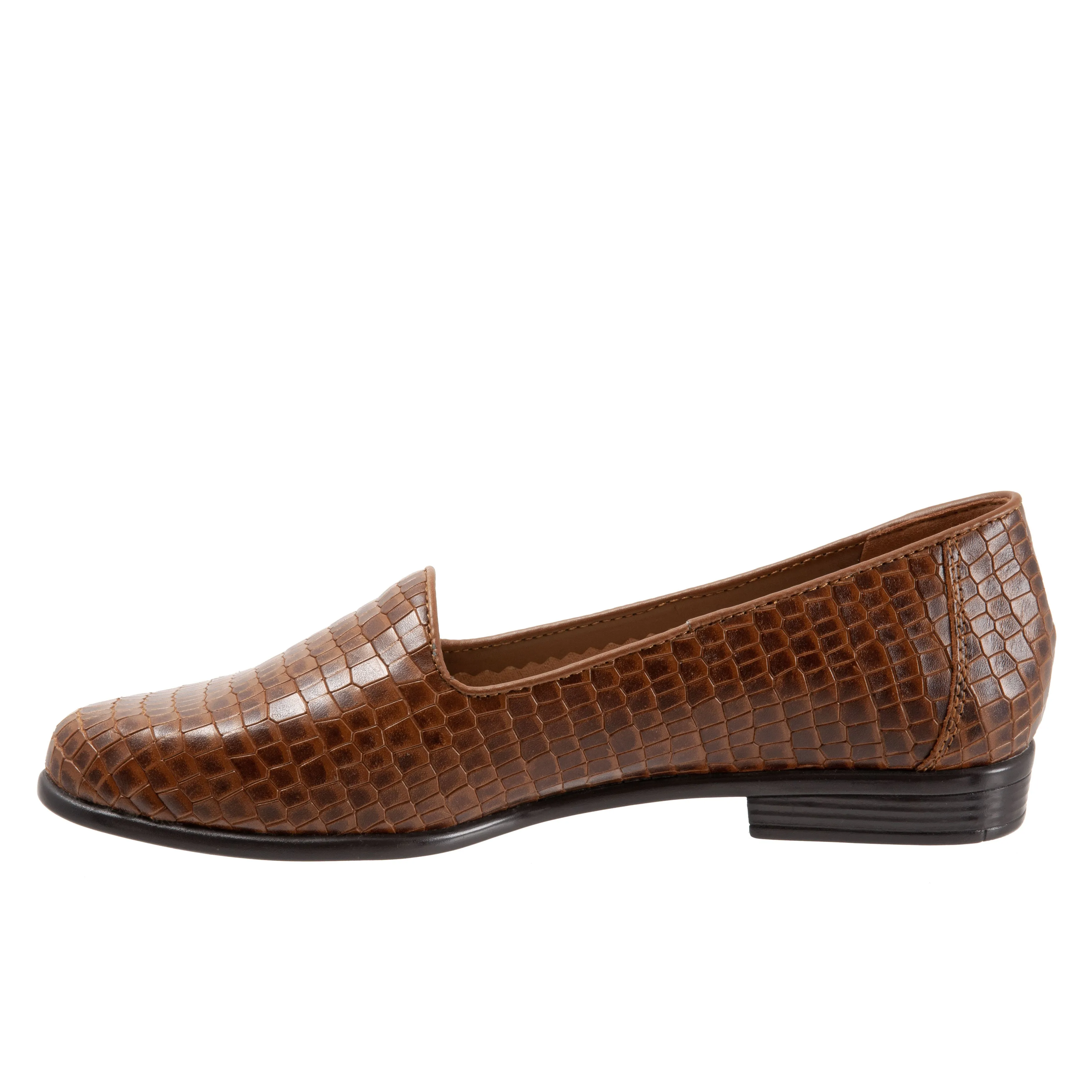 Liz Croco Luggage Slip-ons