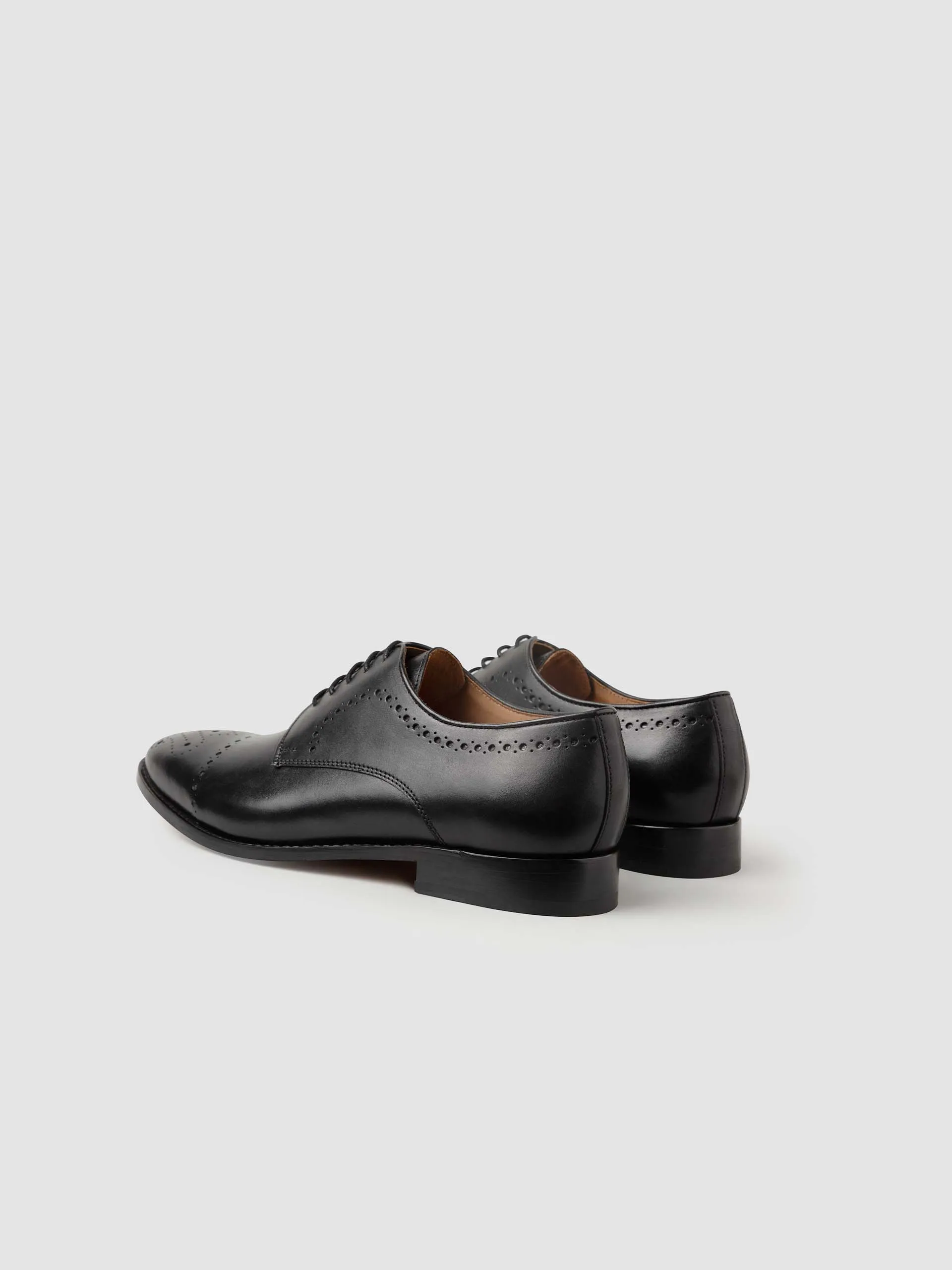 marshall derby semi brogue -black