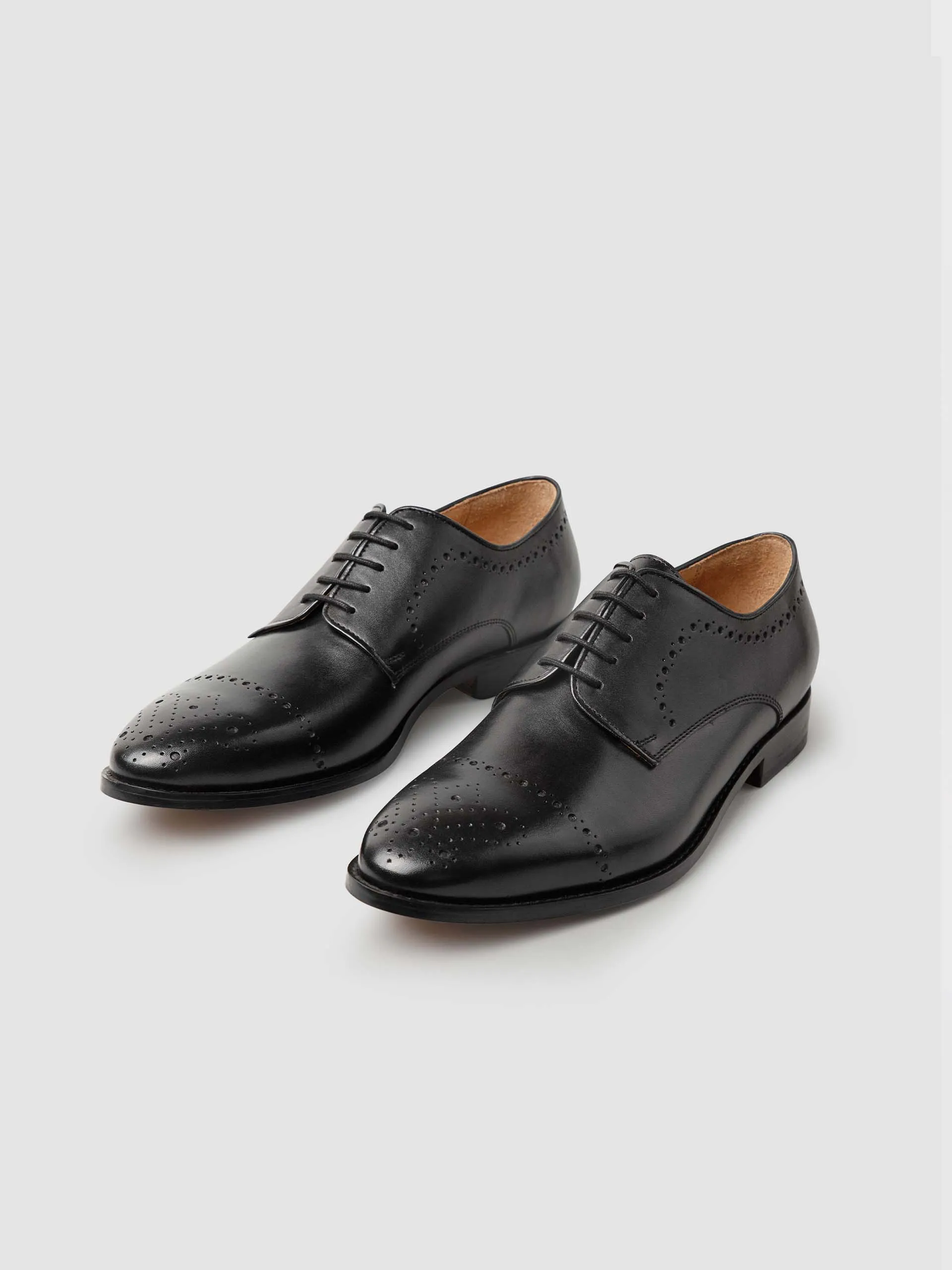 marshall derby semi brogue -black