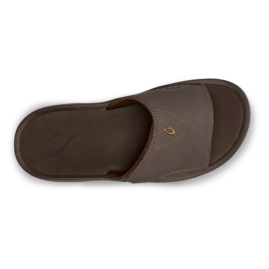 Men's Olukai Nalu Slide Color: Dark Java