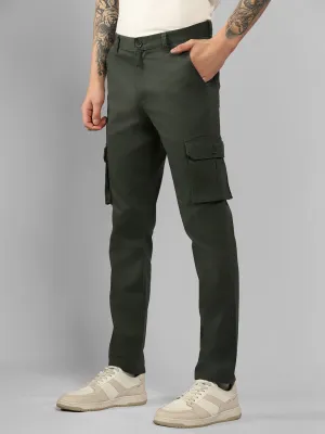 Men's Tapered Fit Cotton Cargo (Olive)