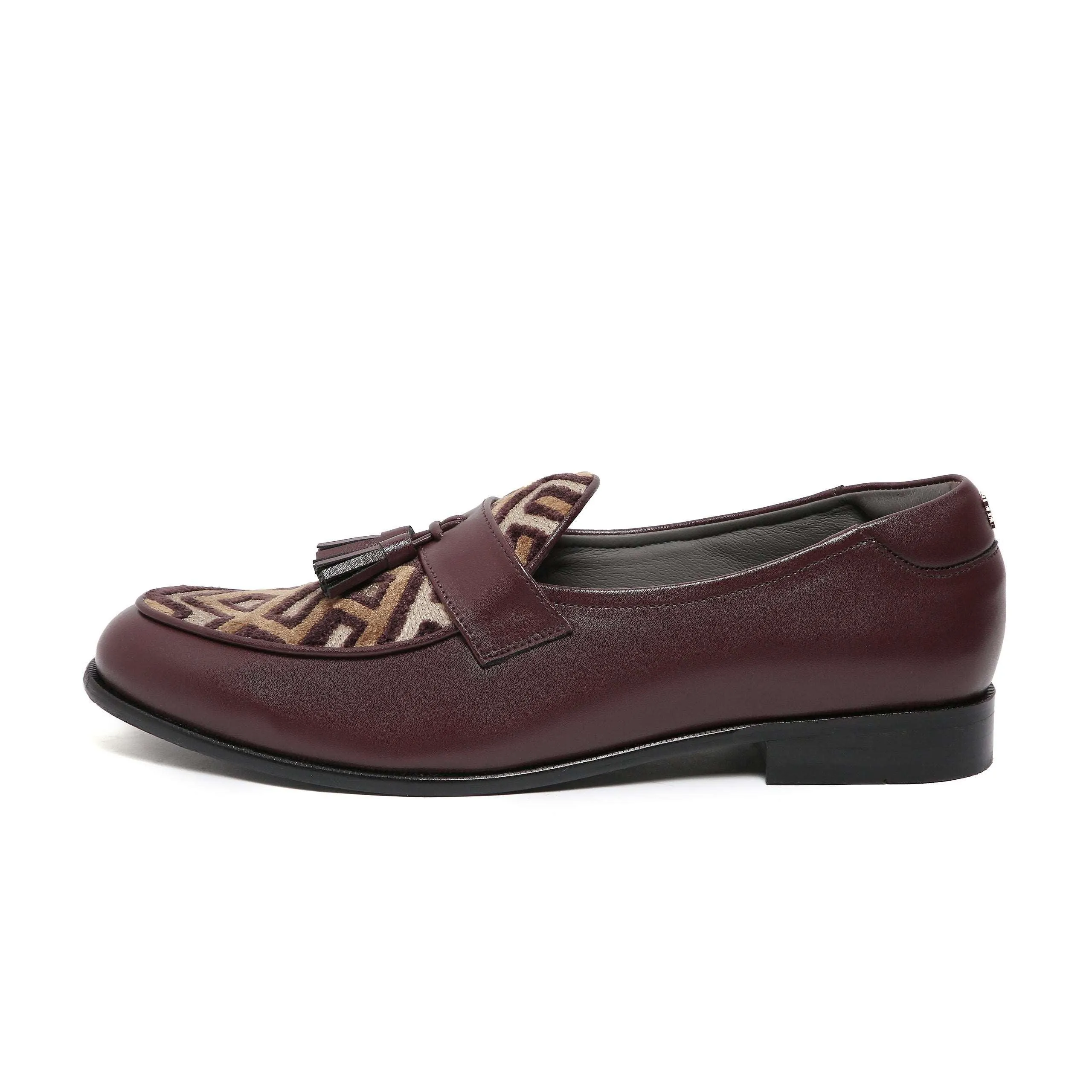 MUSK | DARK TAN TASSEL SLIP-ON