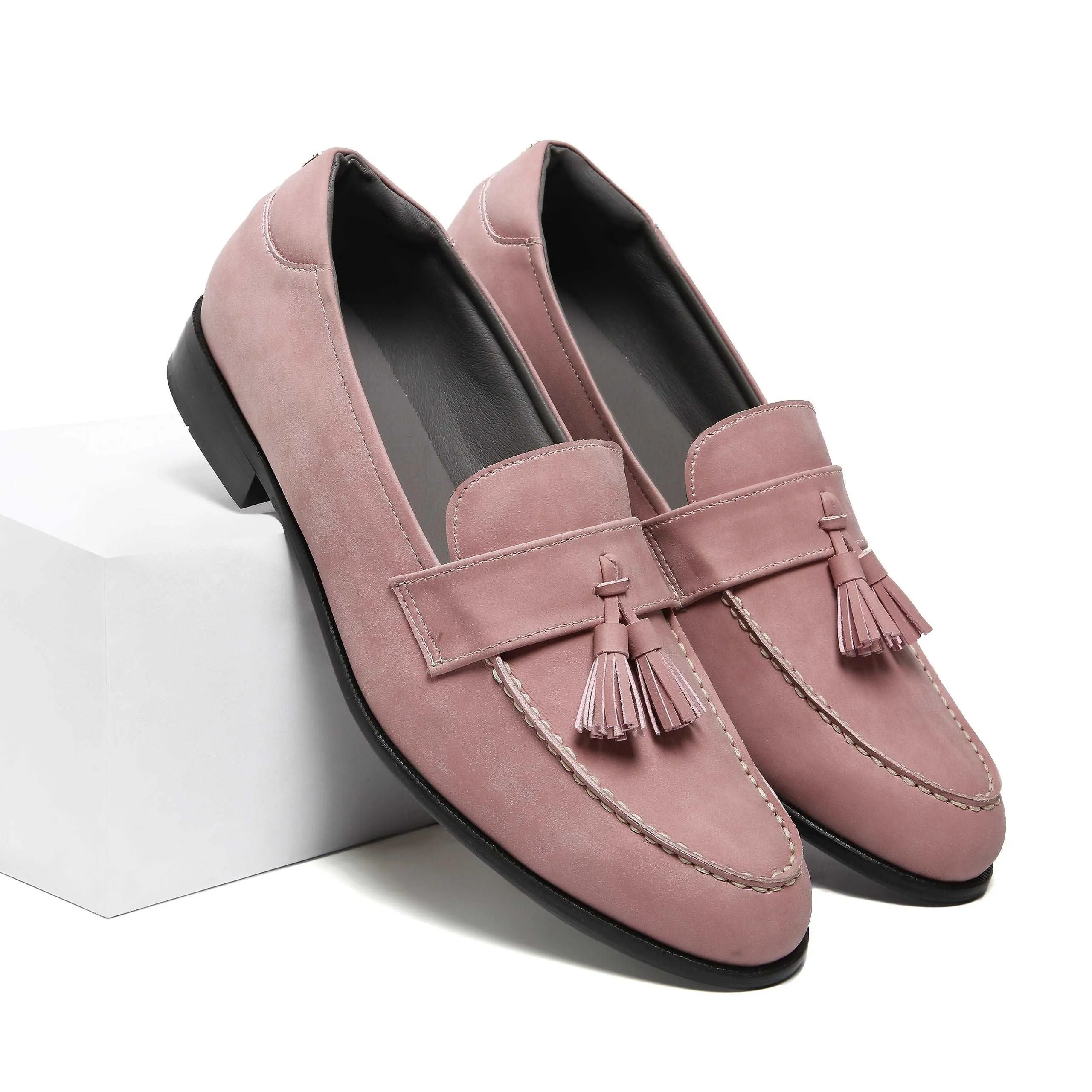 N-BUCK ROSÉ | TASSEL SLIP-ON