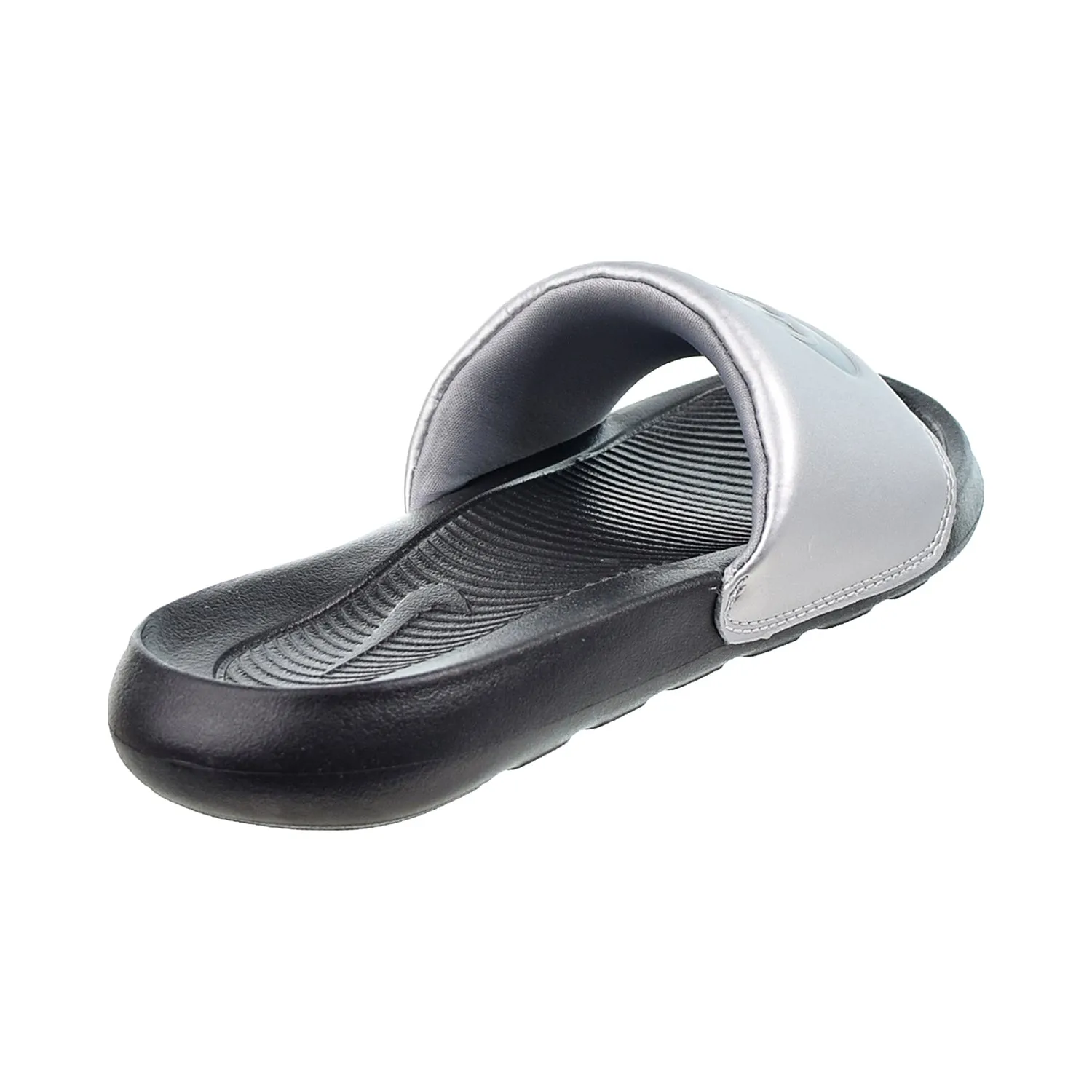 Nike Victori One Women's Slides Black-Metallic Sliver