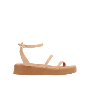 Nissida Platform Sandal in Natural