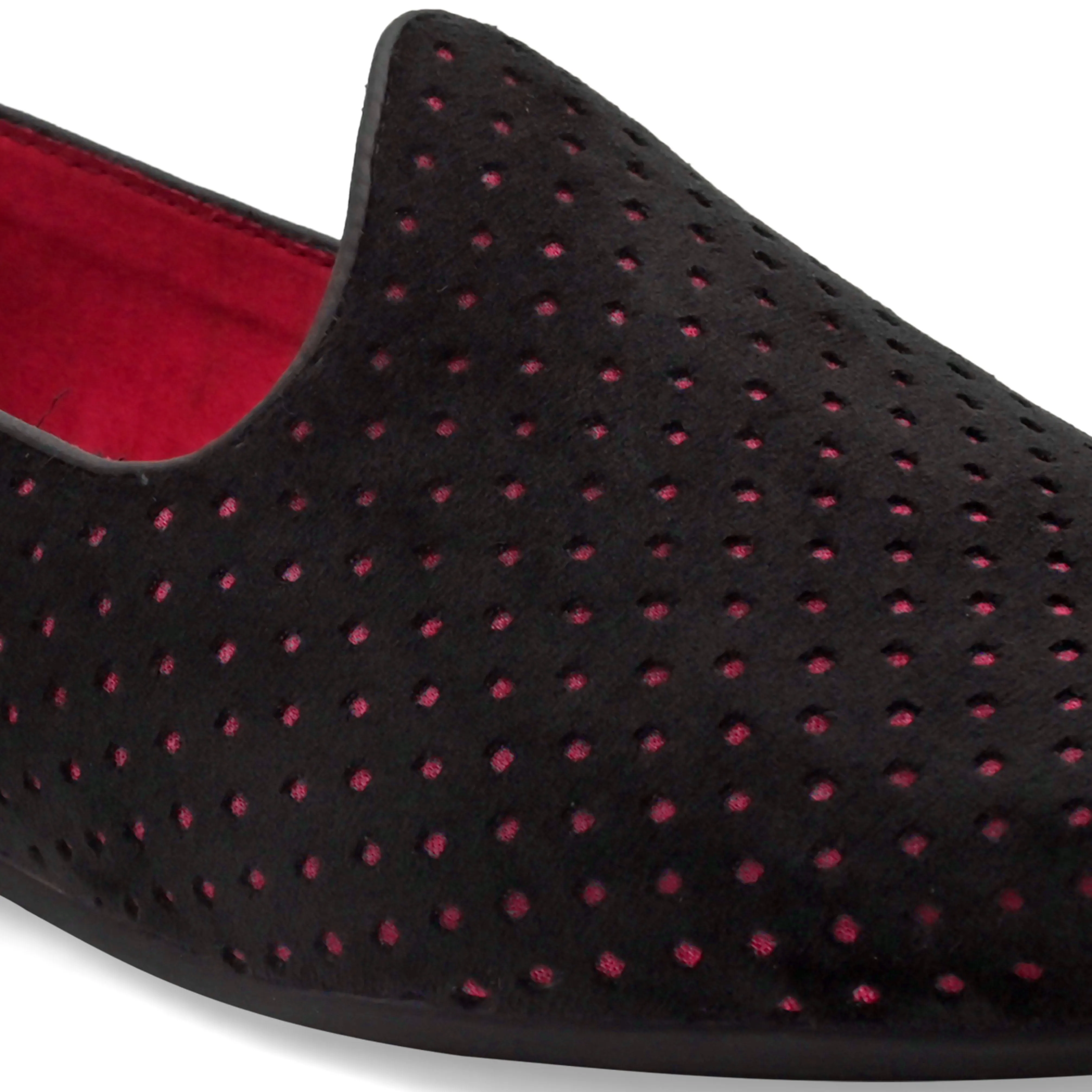 Ophelia Black-Red Loafers