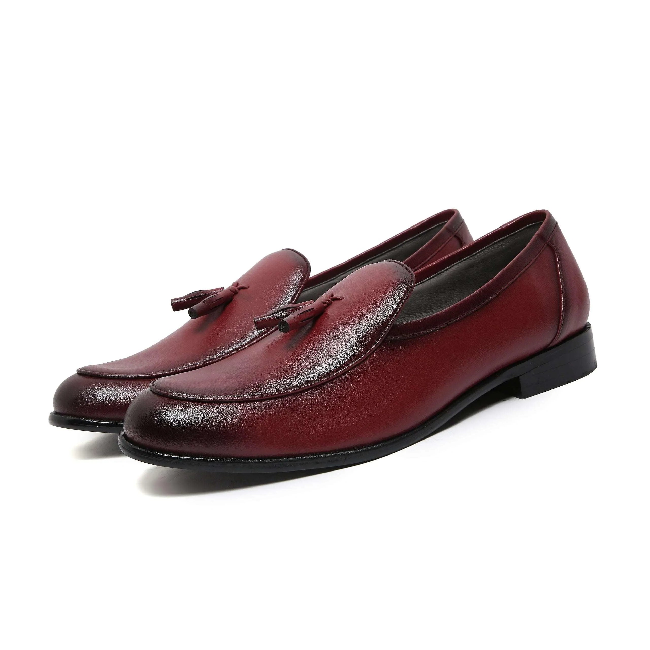 RICO - MAROON DUAL TONE TASSEL SLIP-ON