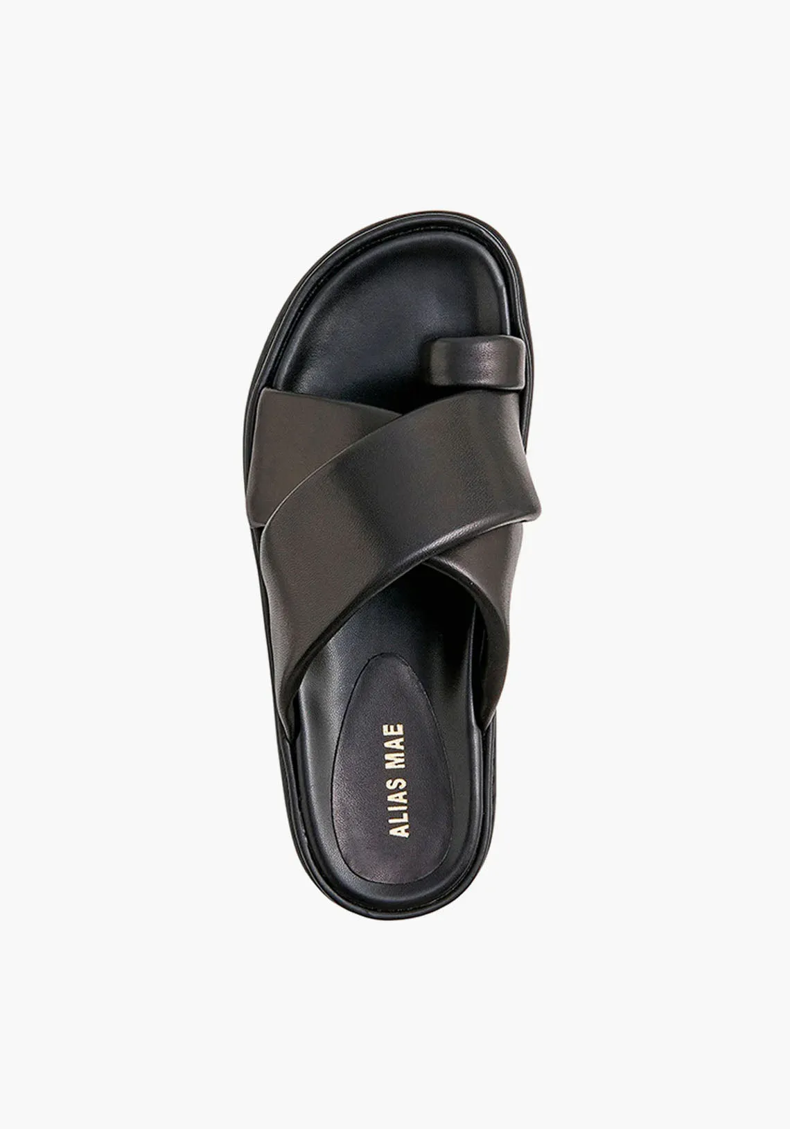 SHAE SANDAL BLACK LEATHER