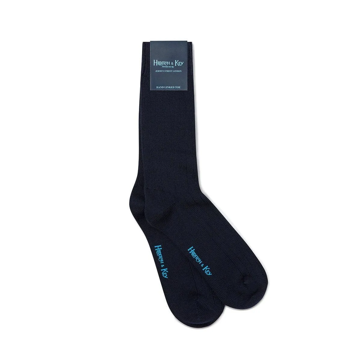 Short Navy Heavy Wool Sport Socks